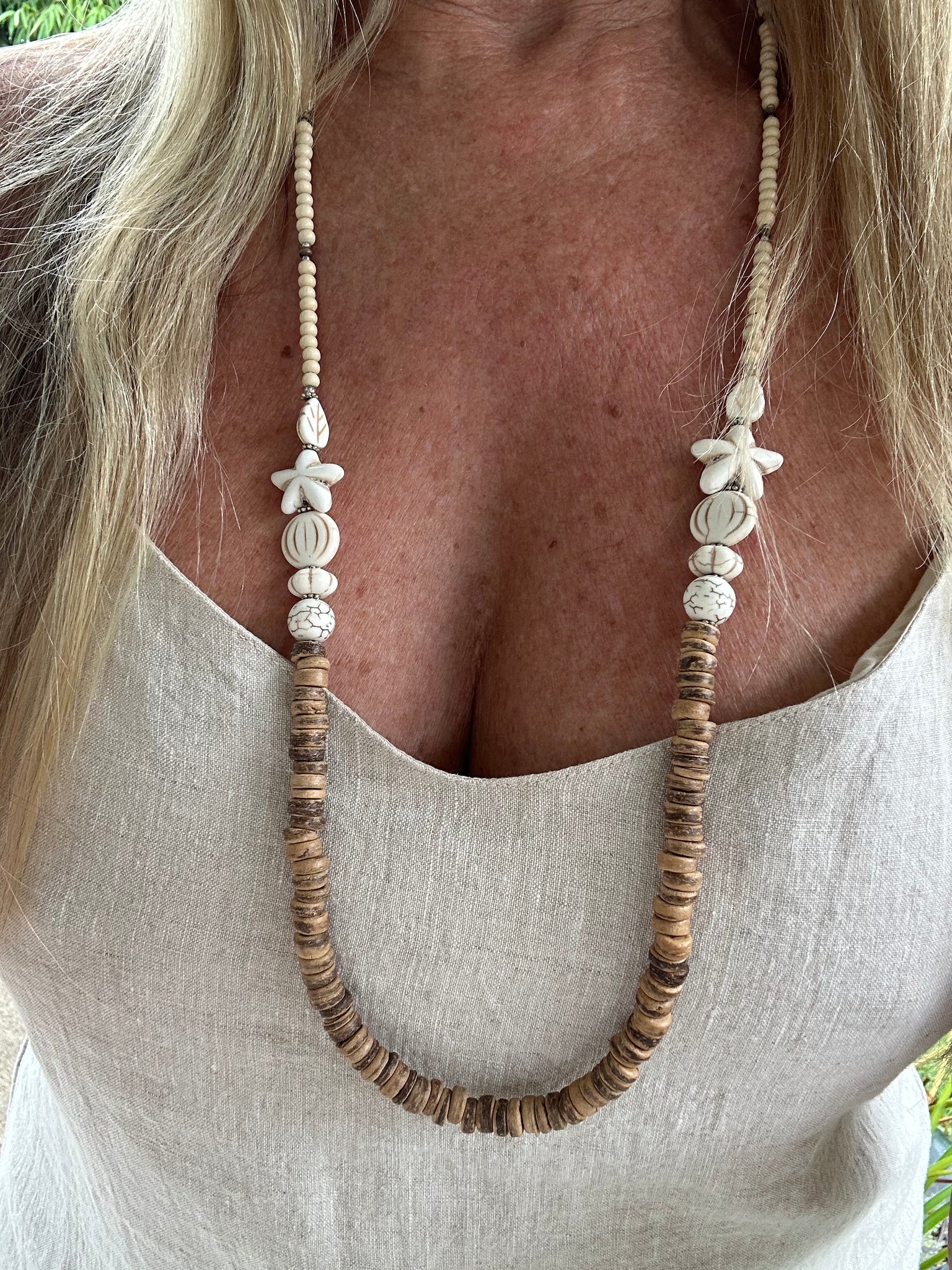 Islander Shell Beaded Necklace