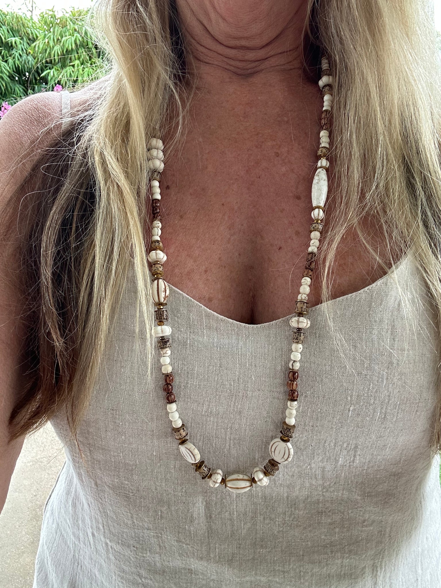 Beaded Boho Beach Necklace