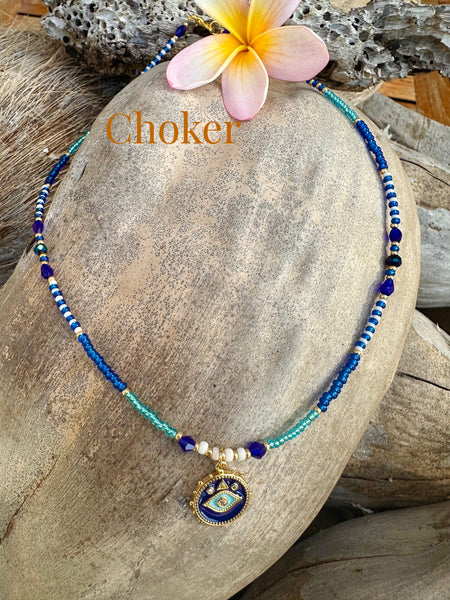 Seed Bead Choker Necklace