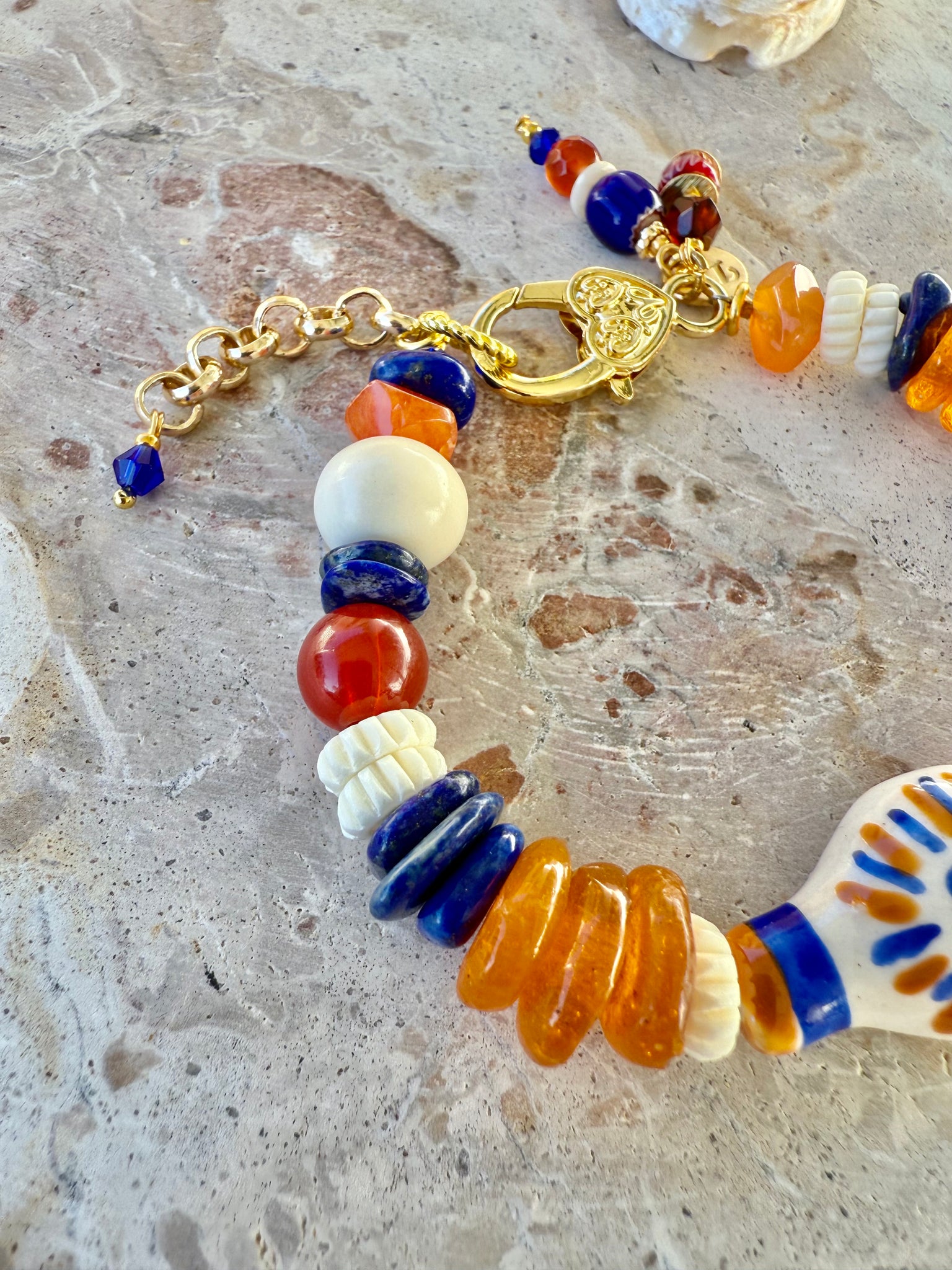 Love Charm Beaded Bracelet