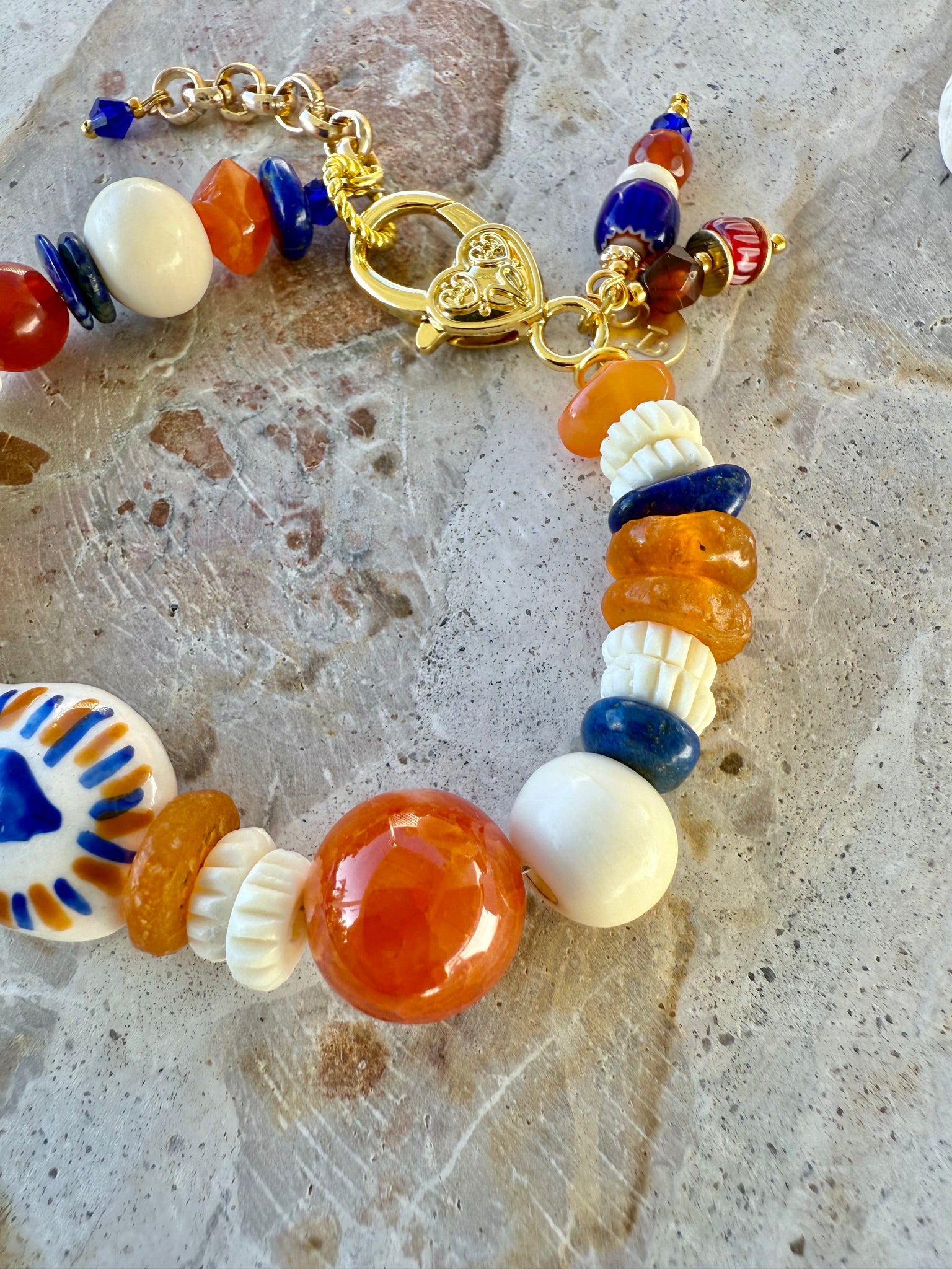 Love Charm Beaded Bracelet