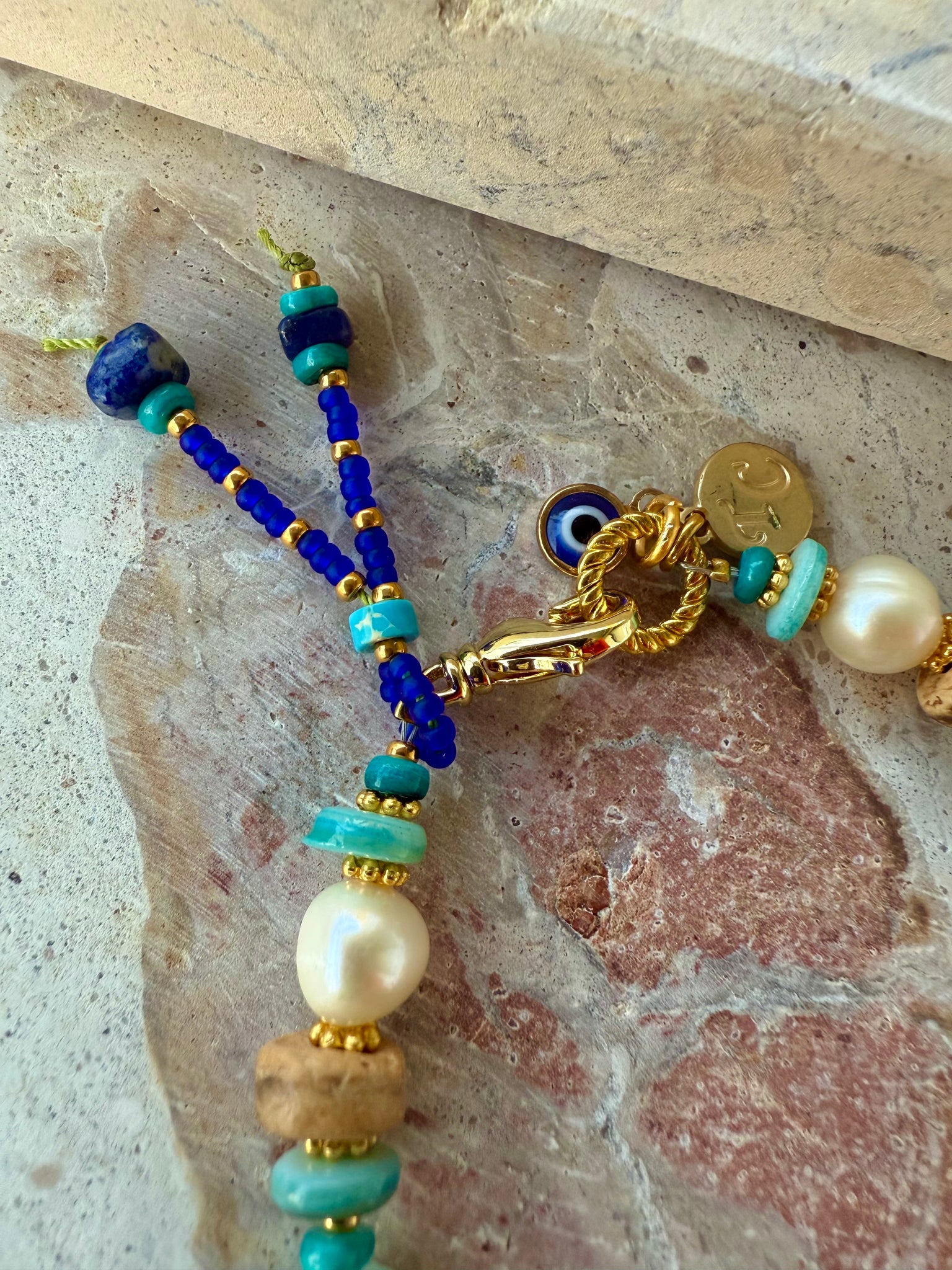 Evil Eye Charm Beach Bracelet
