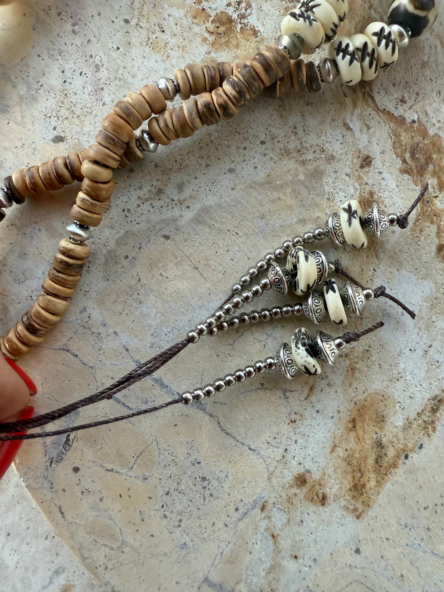 African Stone Sunset Necklace