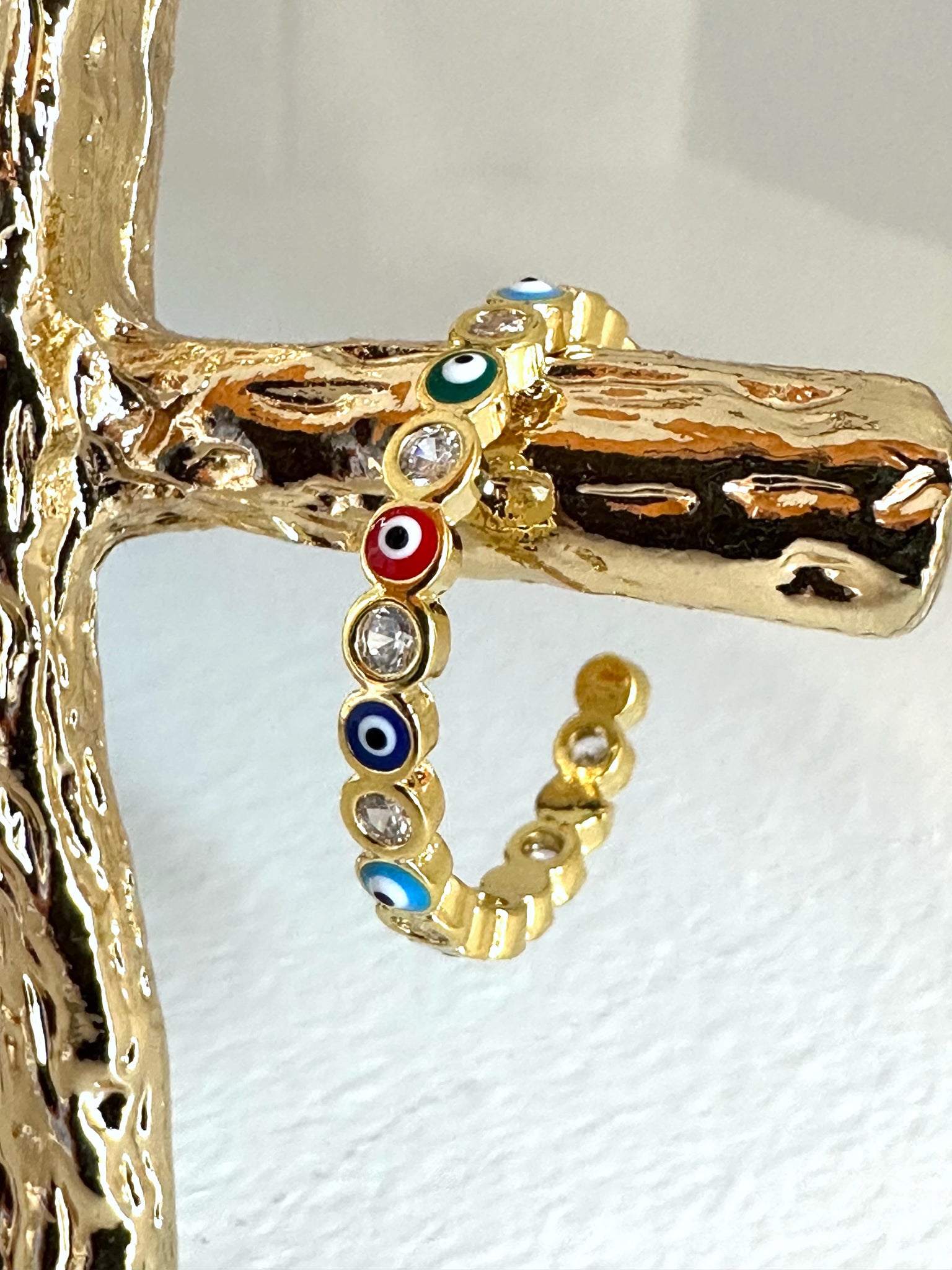 Gold Evil Eye Ring