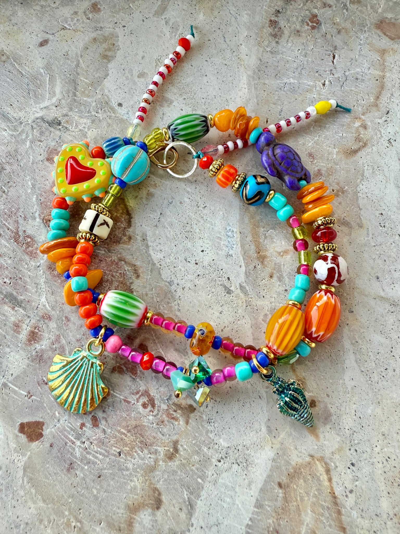 Beach Boho Shell Charm Bracelet