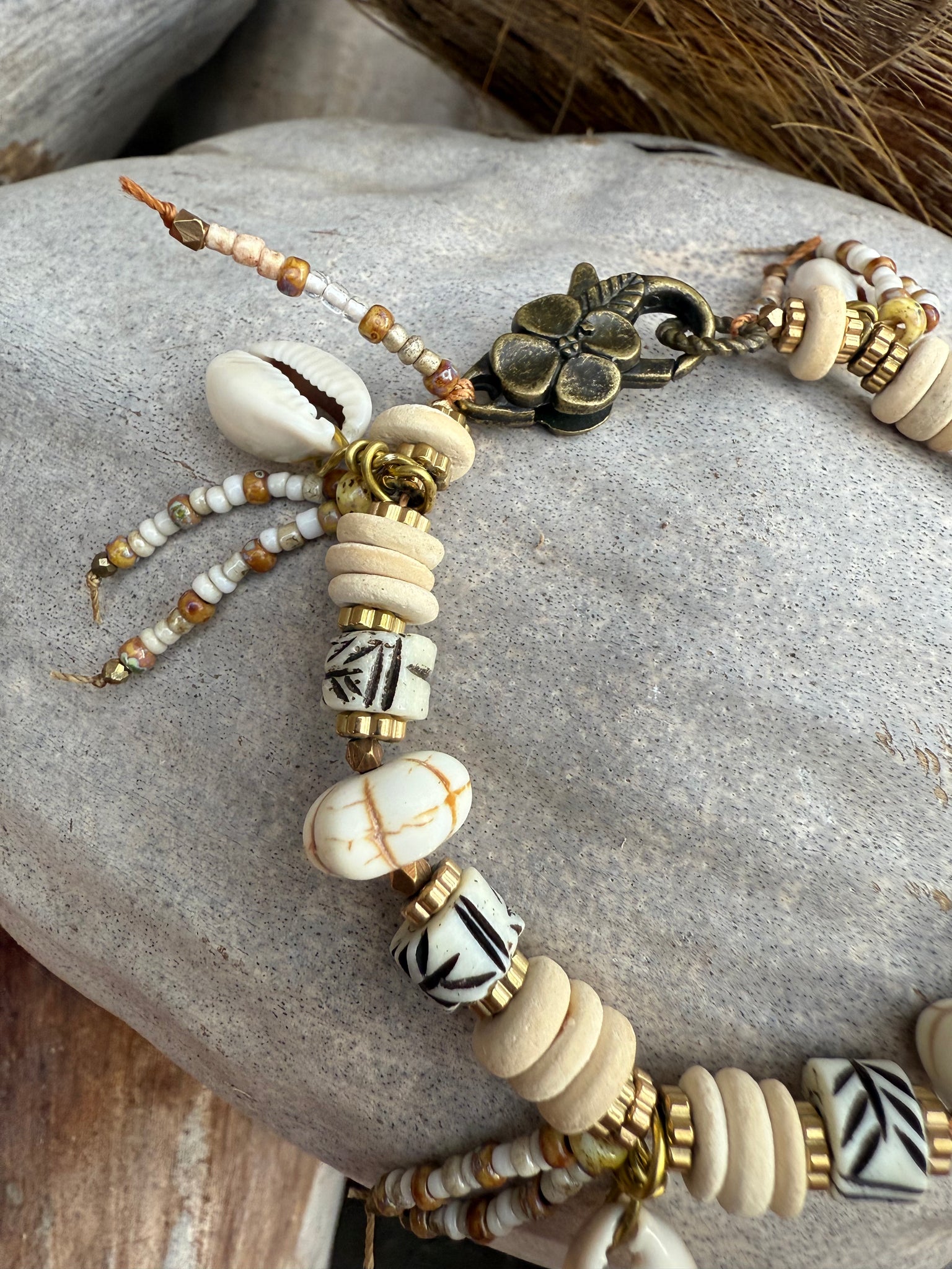 Hawaii Cowrie Shell Island Tribal Bracelet