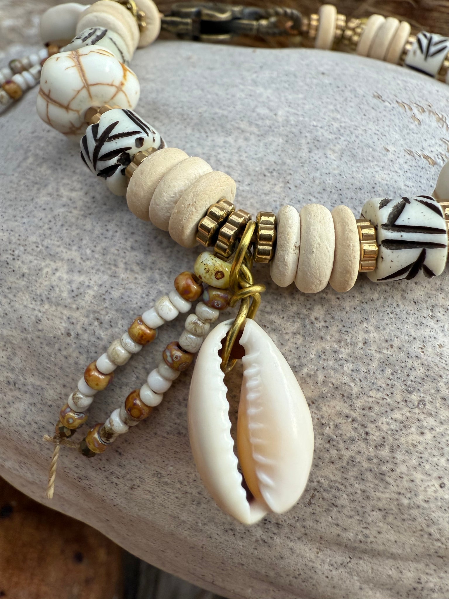 Hawaii Cowrie Shell Island Tribal Bracelet
