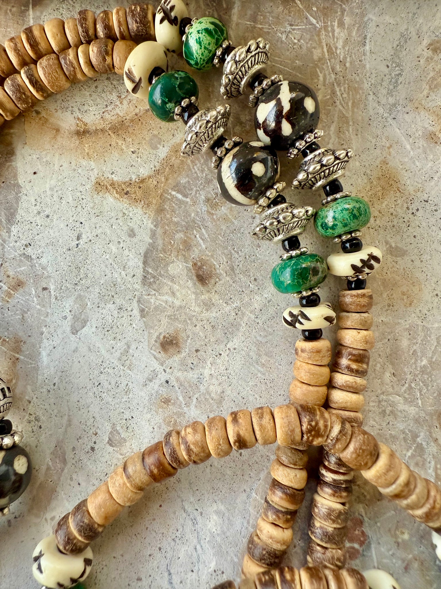 Tribal Feather Shell Necklace
