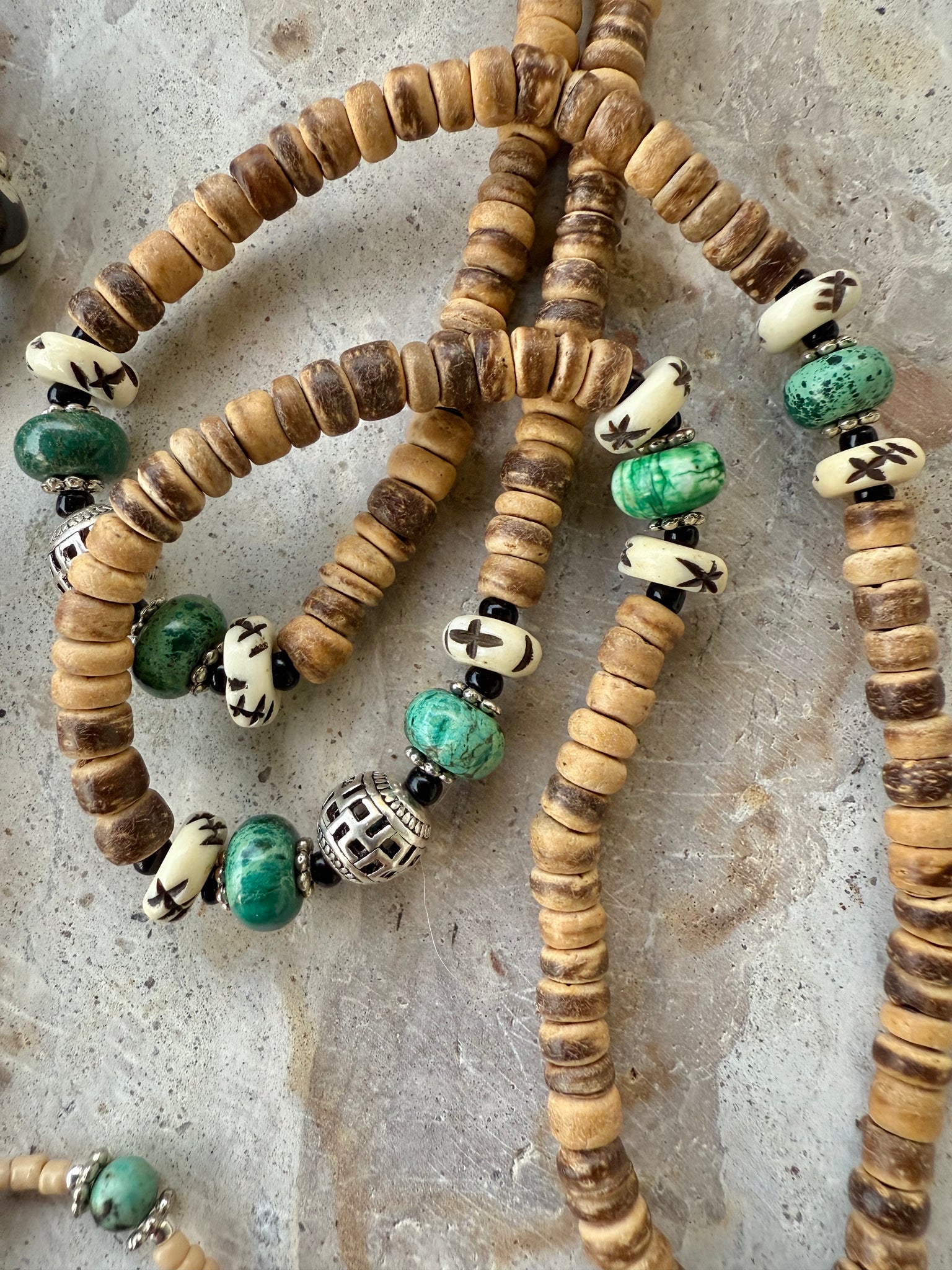 Tribal Feather Shell Necklace