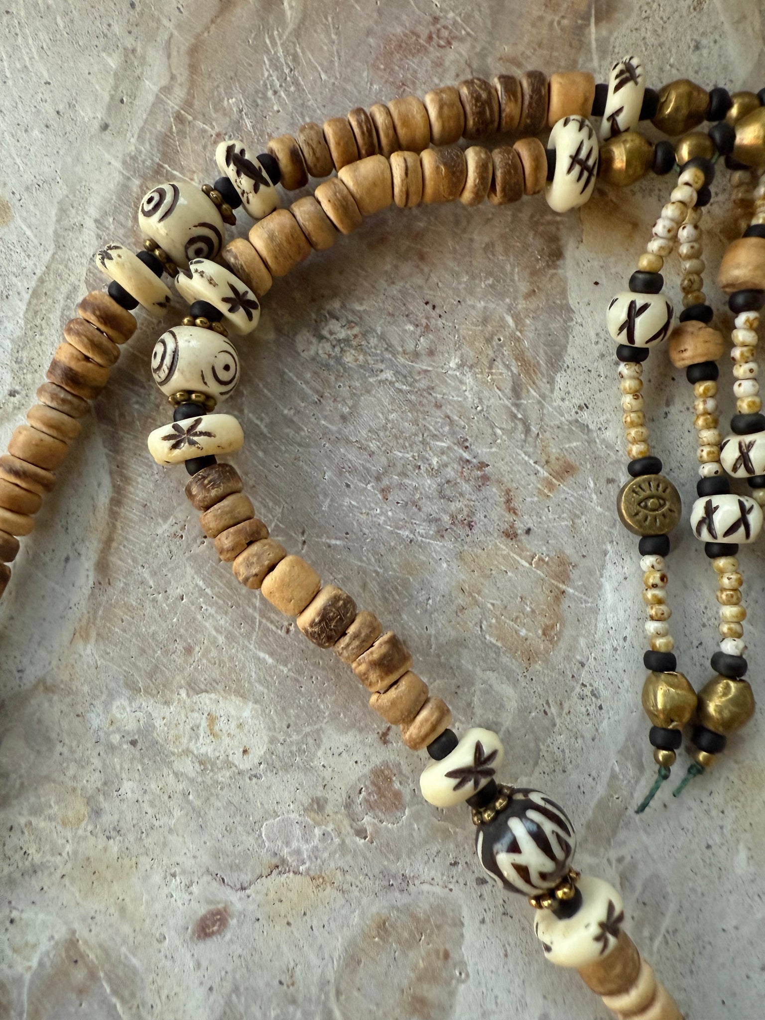 African Shell Tribal Necklace