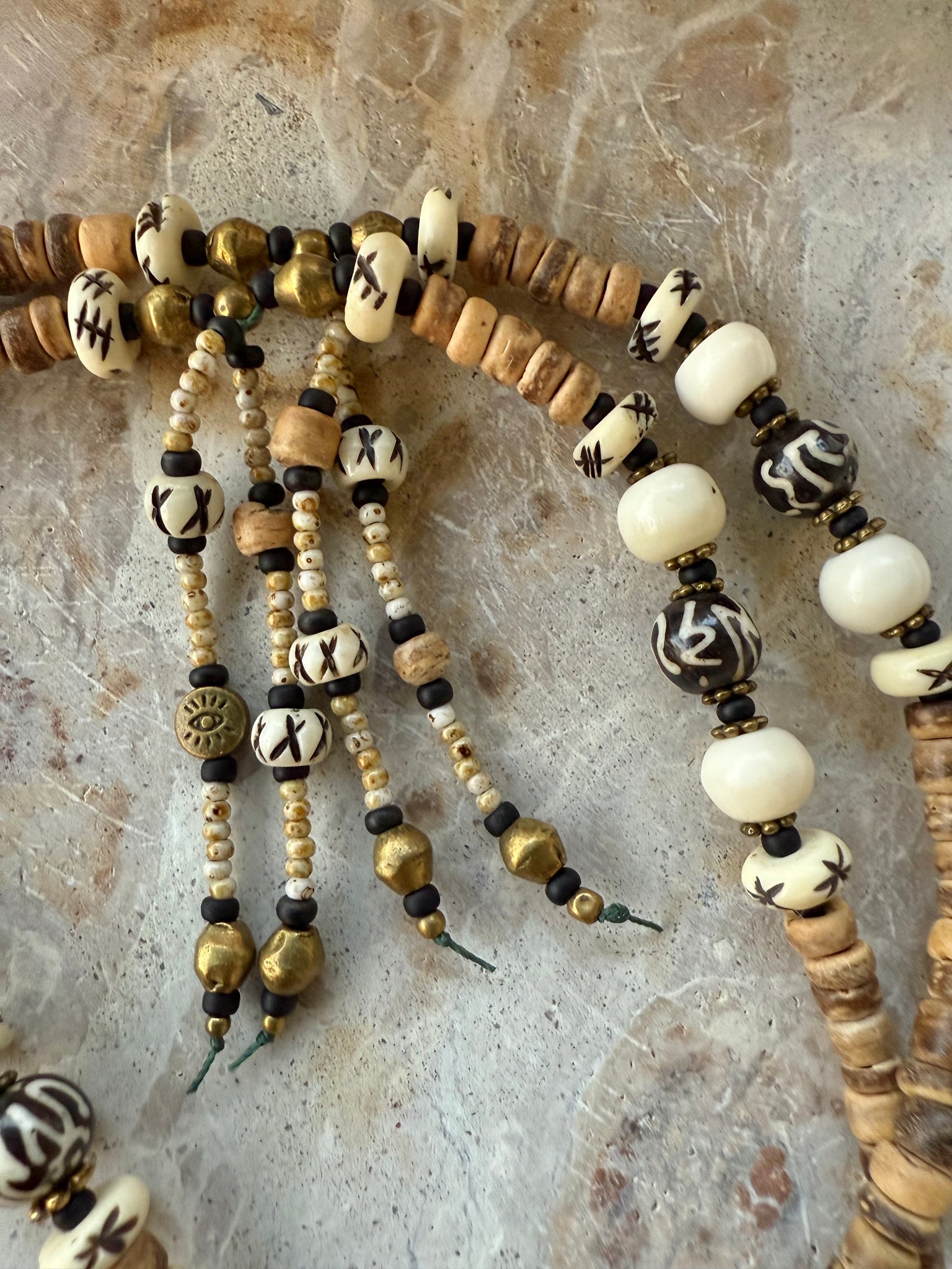 African Shell Tribal Necklace