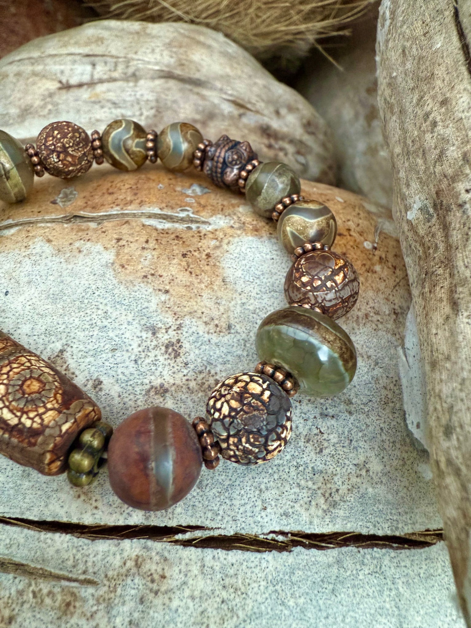 Mens Tibetan Three Eye Bracelet