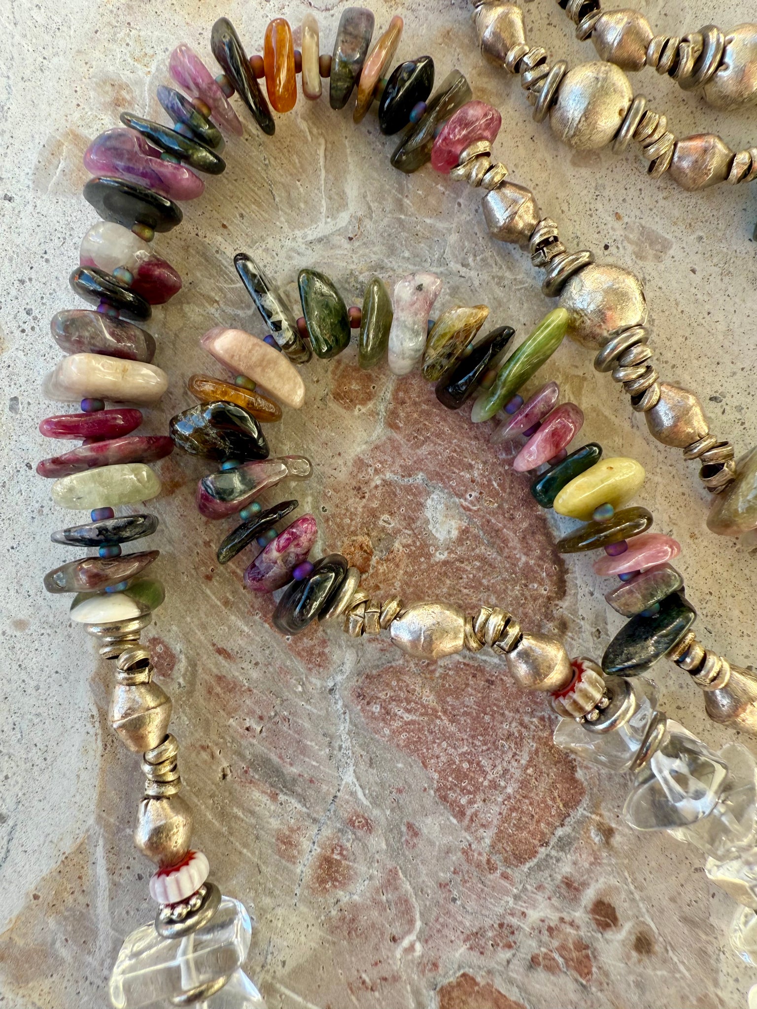 Bohemian Vintage Stone Necklace