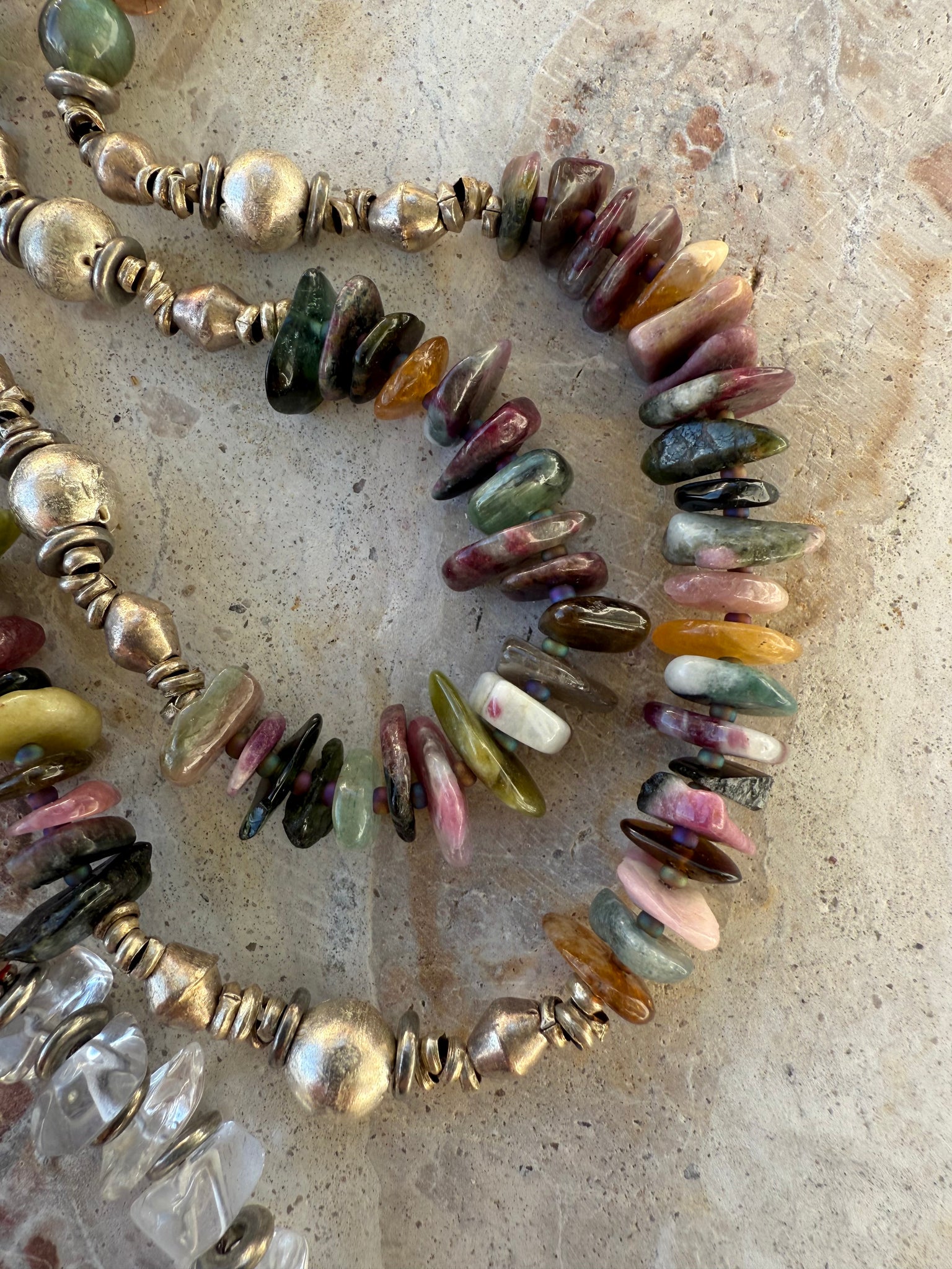 Bohemian Vintage Stone Necklace