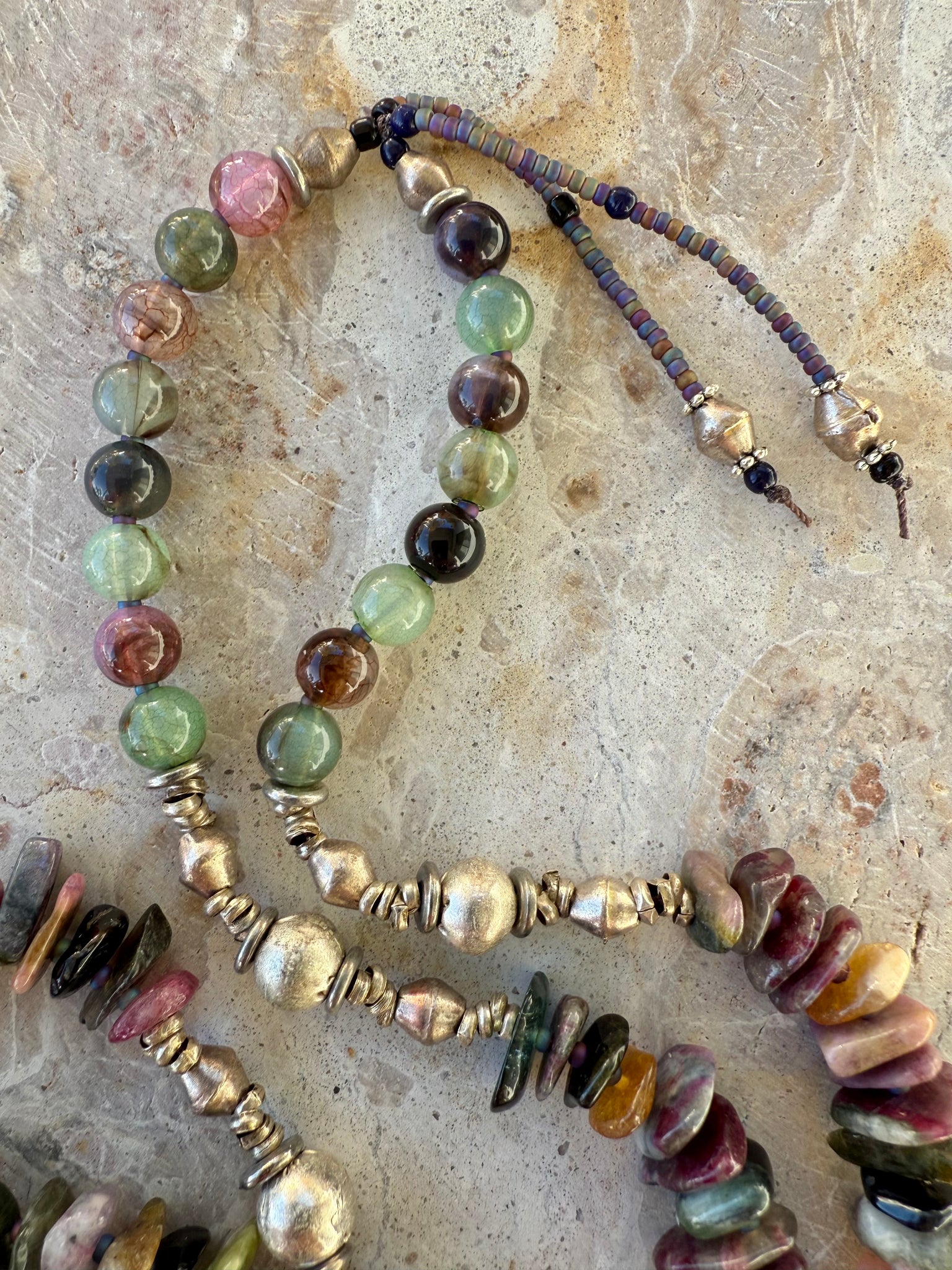 Bohemian Vintage Stone Necklace