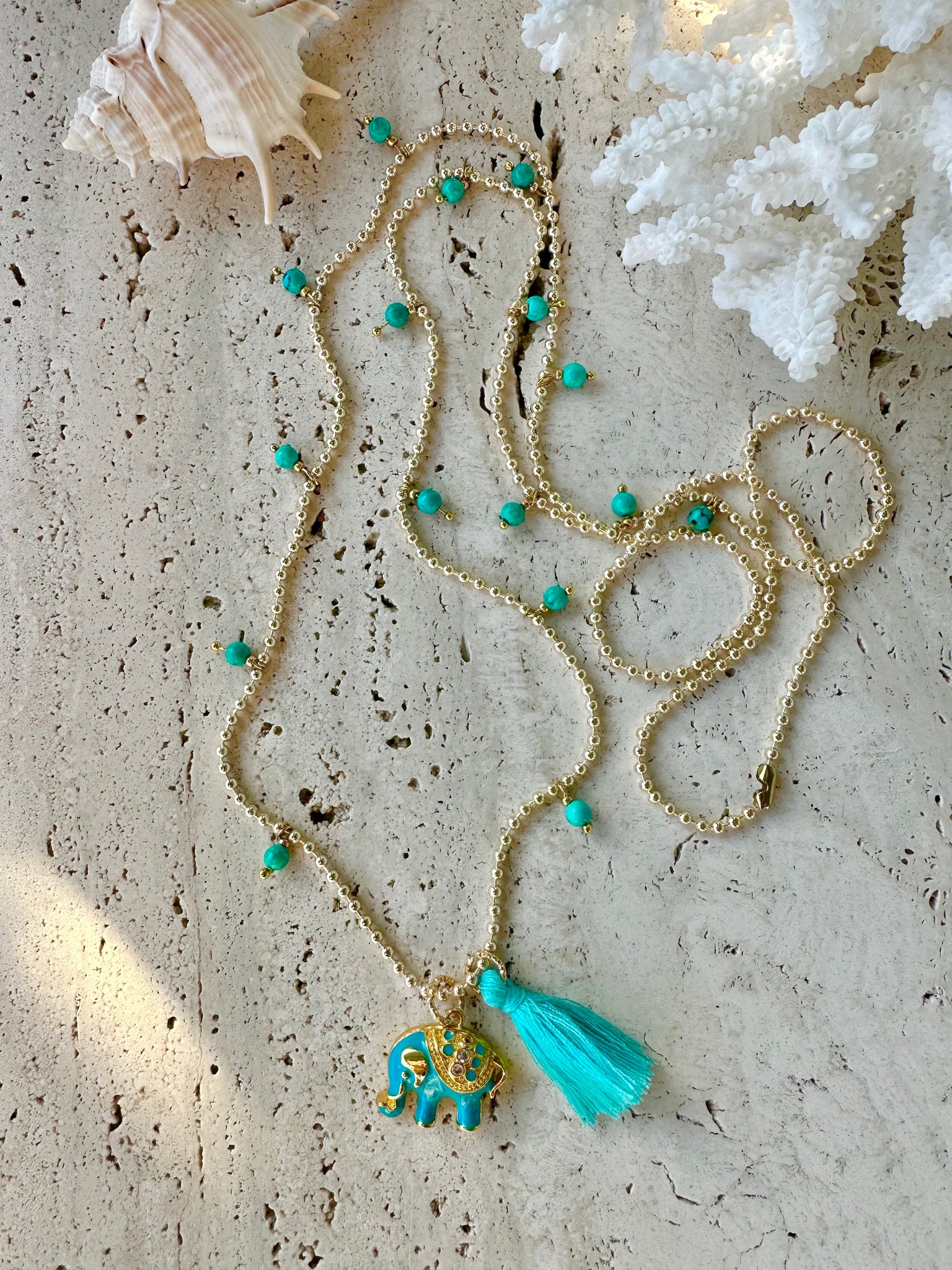 Elephant Gold Necklace