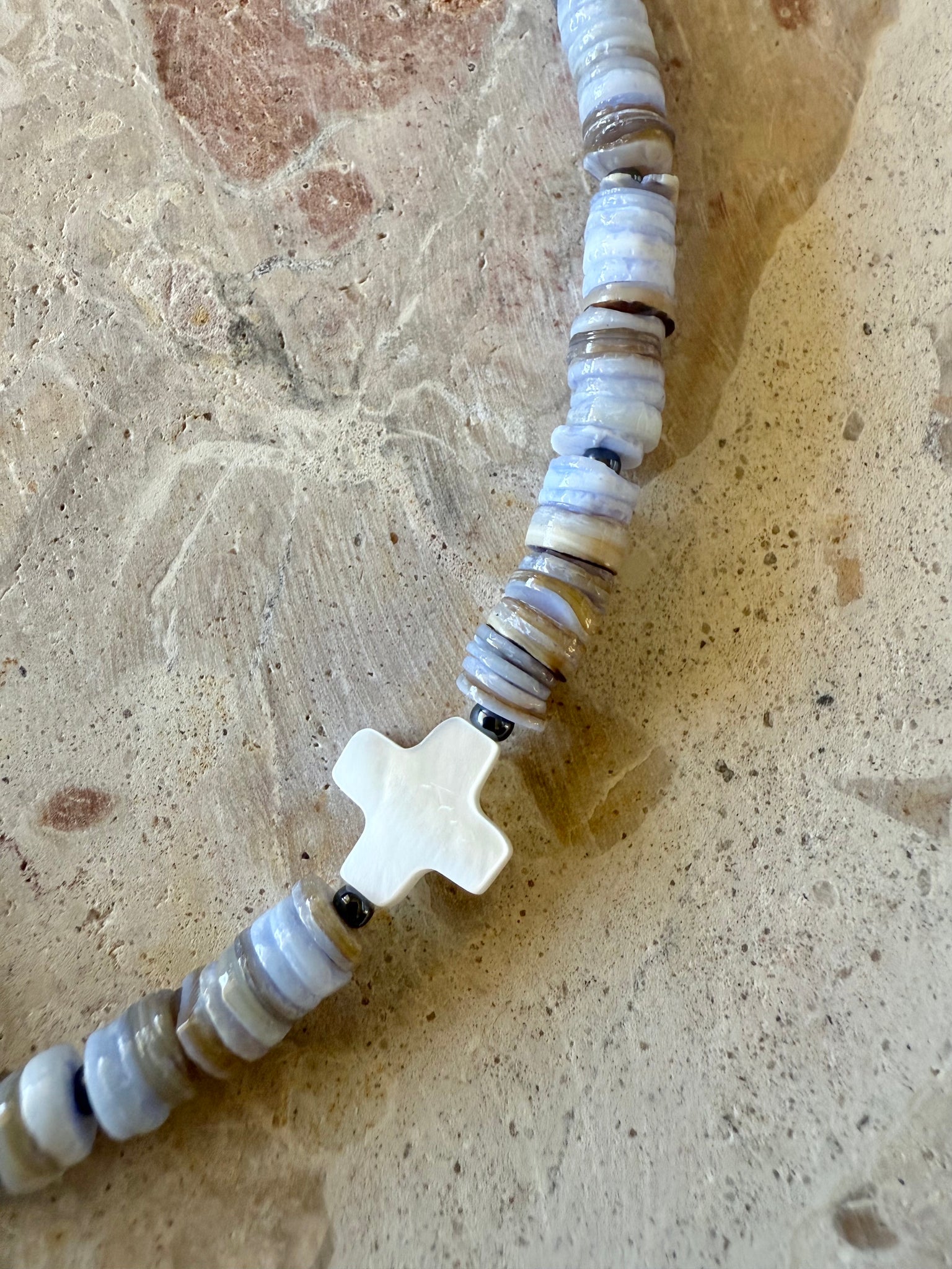 Bohemian Tribal Beaded Shell Necklace