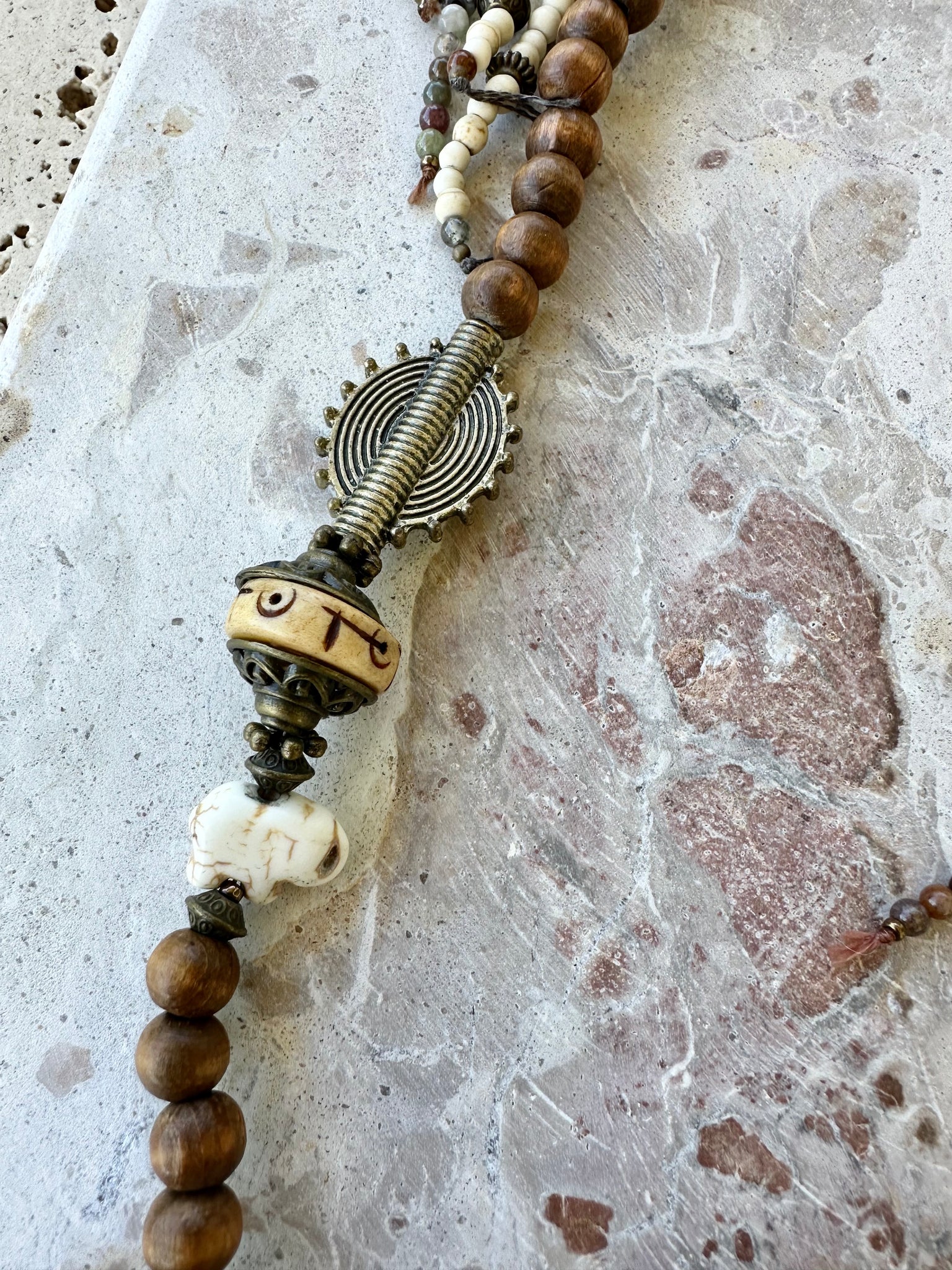 Bohemian Beaded Cowrie Shell Necklace