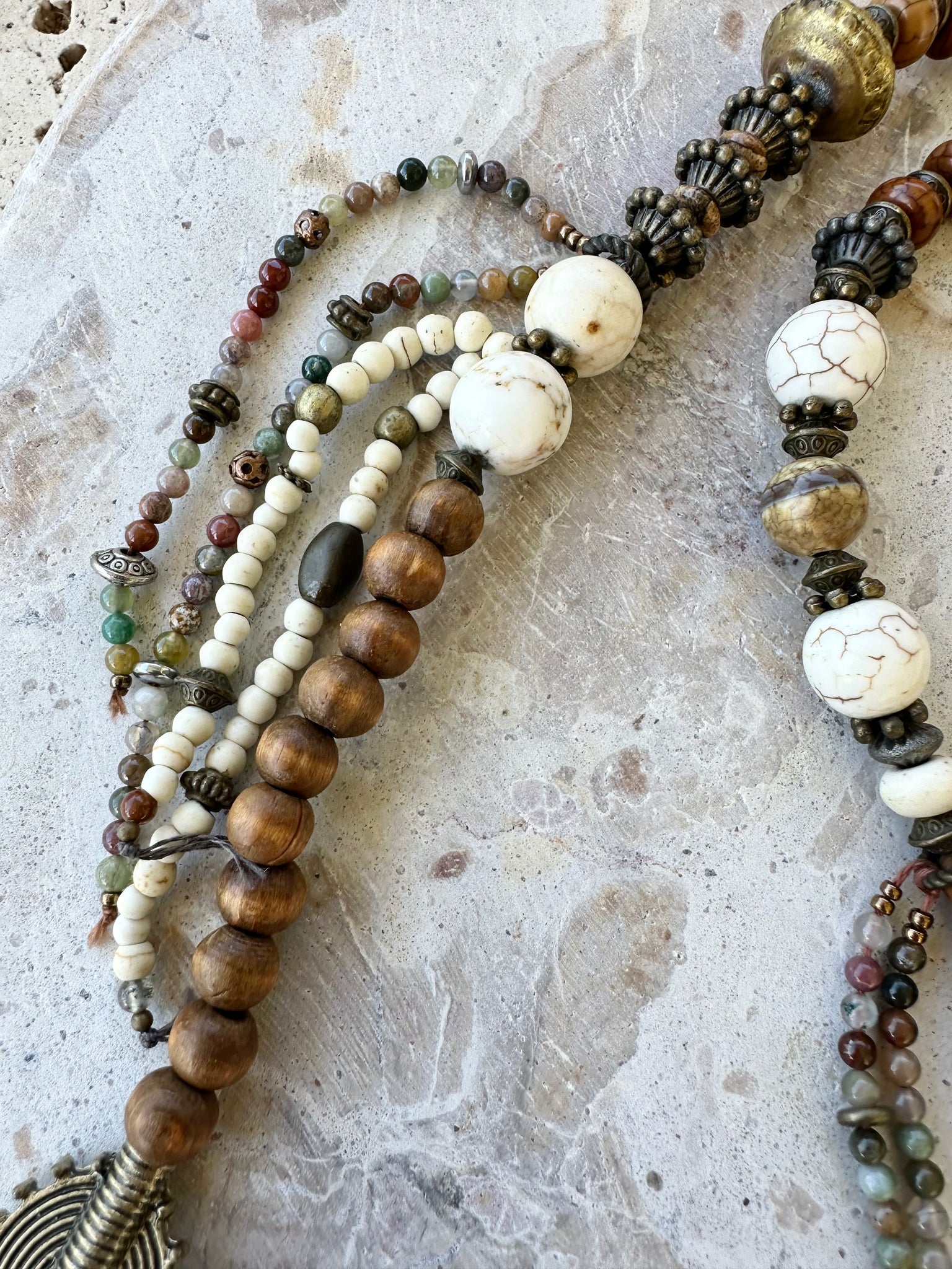 Bohemian Beaded Cowrie Shell Necklace