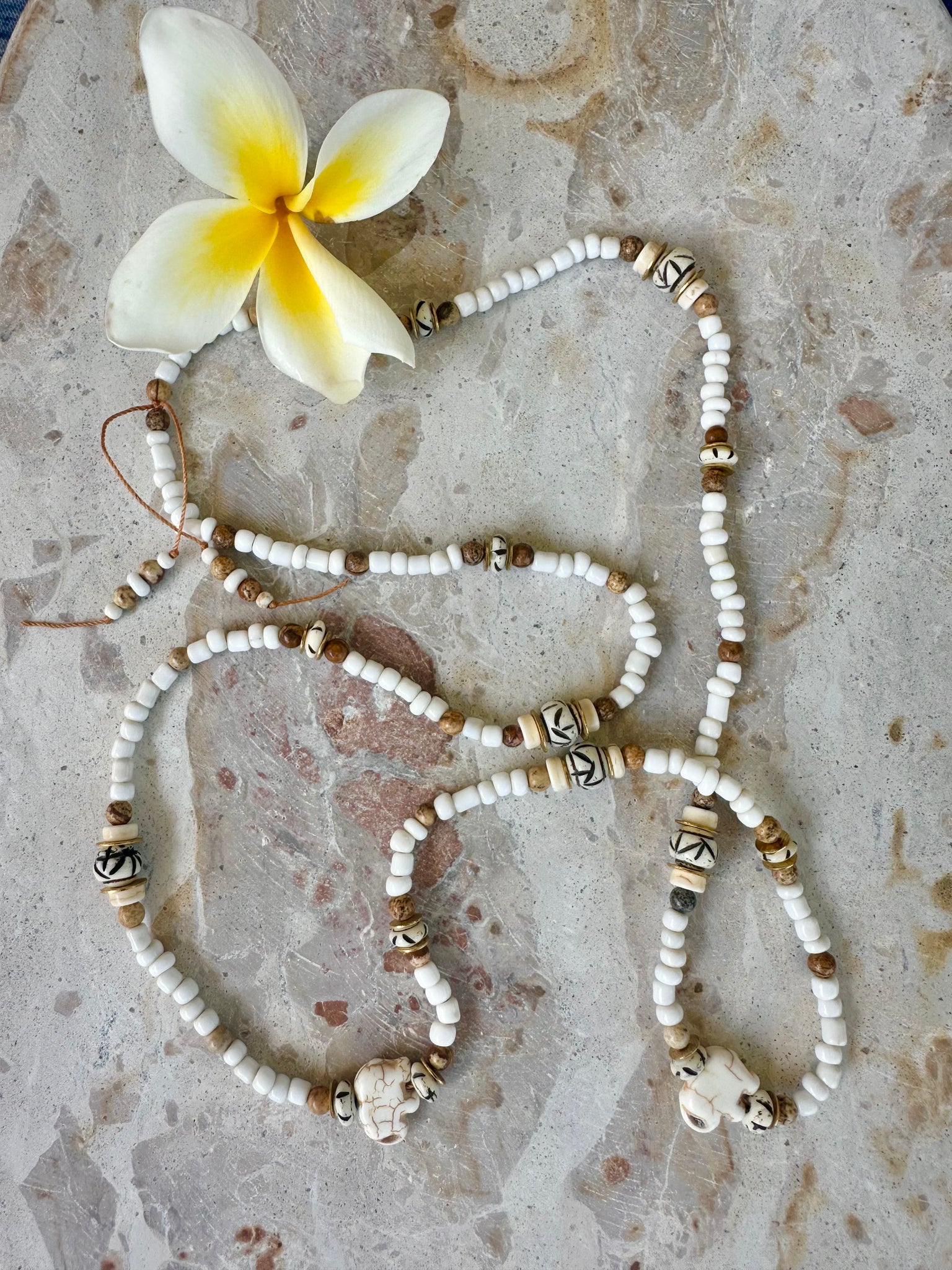 Vintage African Seed Bead Necklace