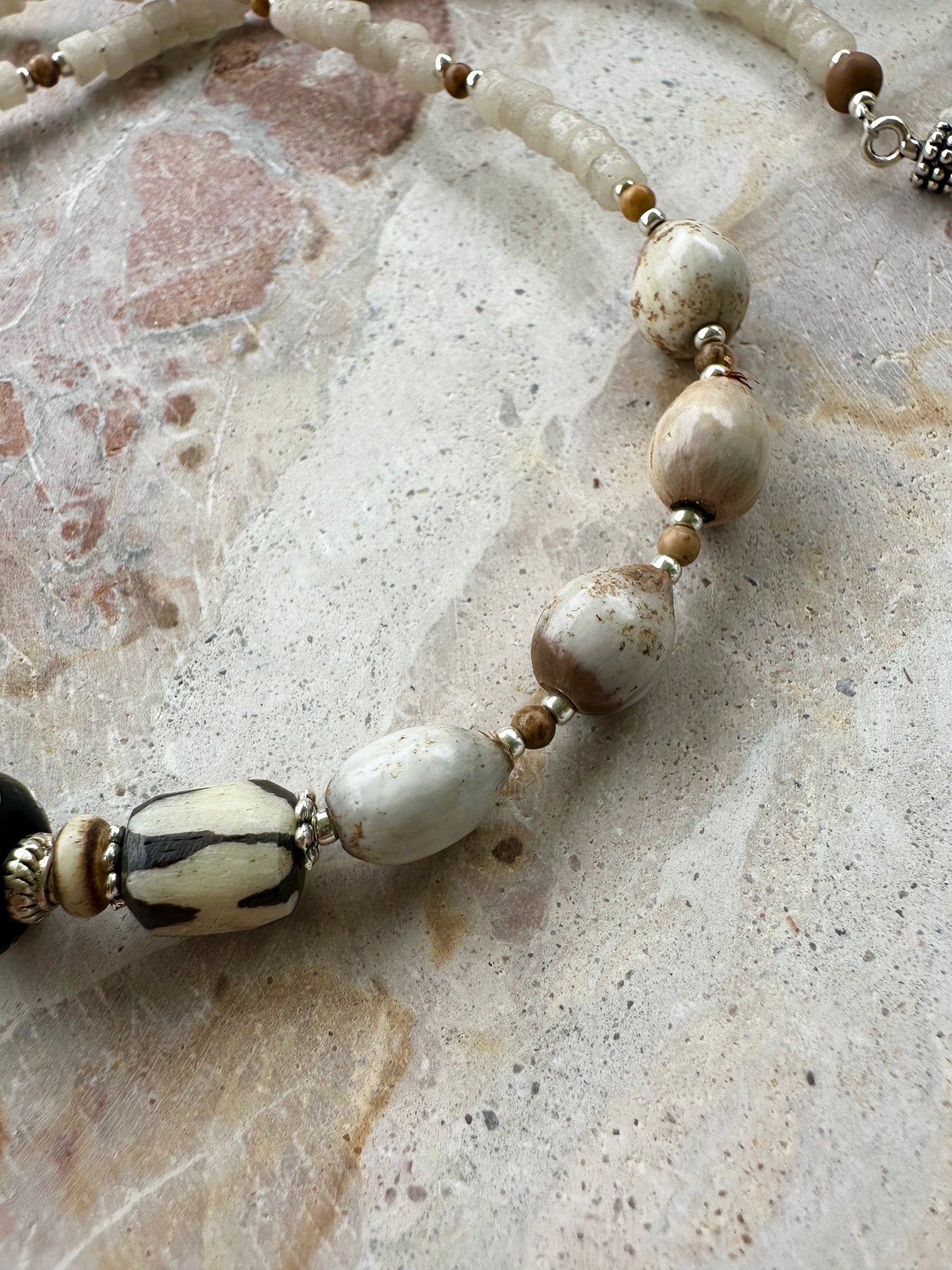 Islander African Nut Tribal Beach Necklace