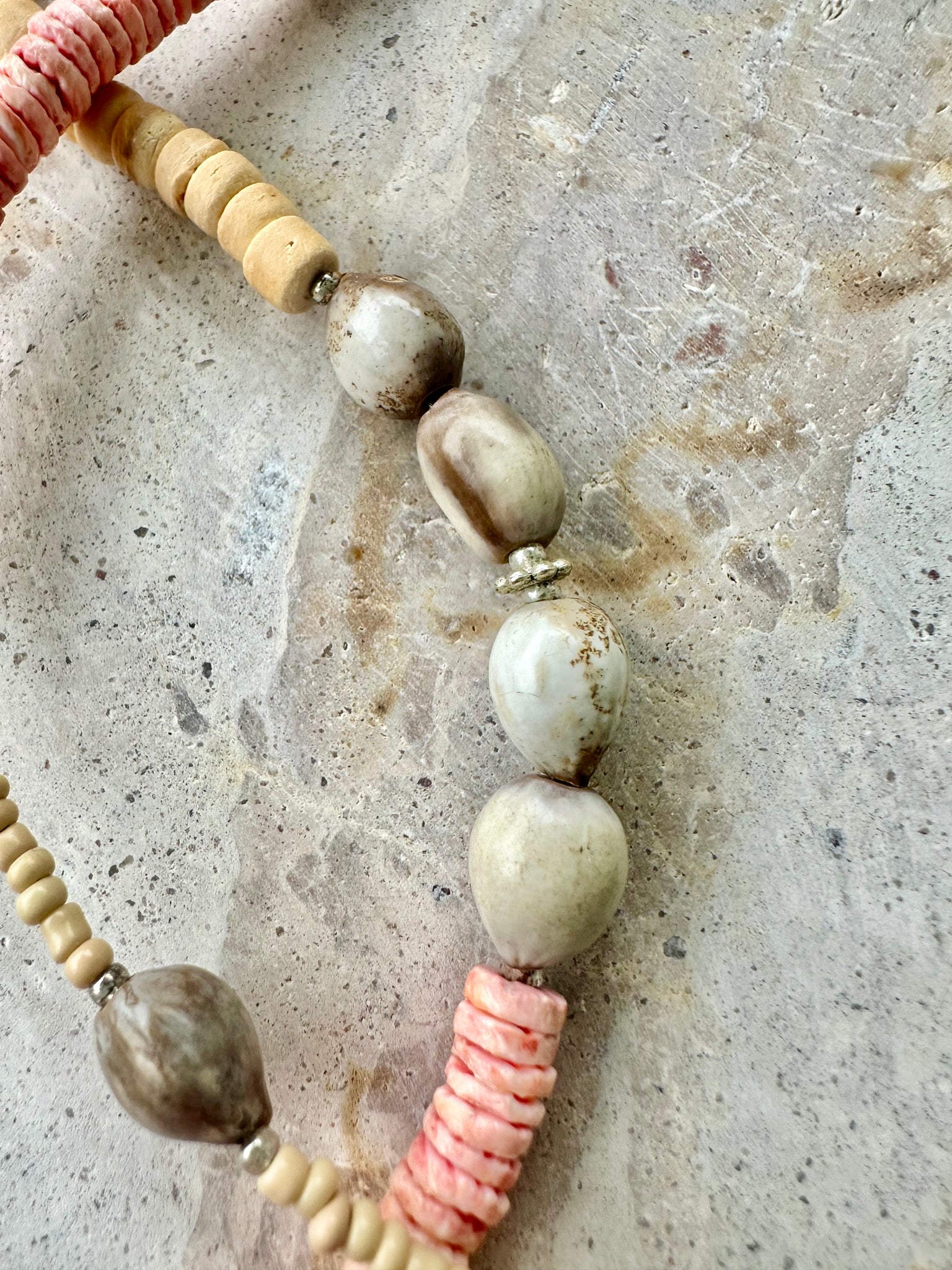 Beach Pukka Shell Beaded Necklace