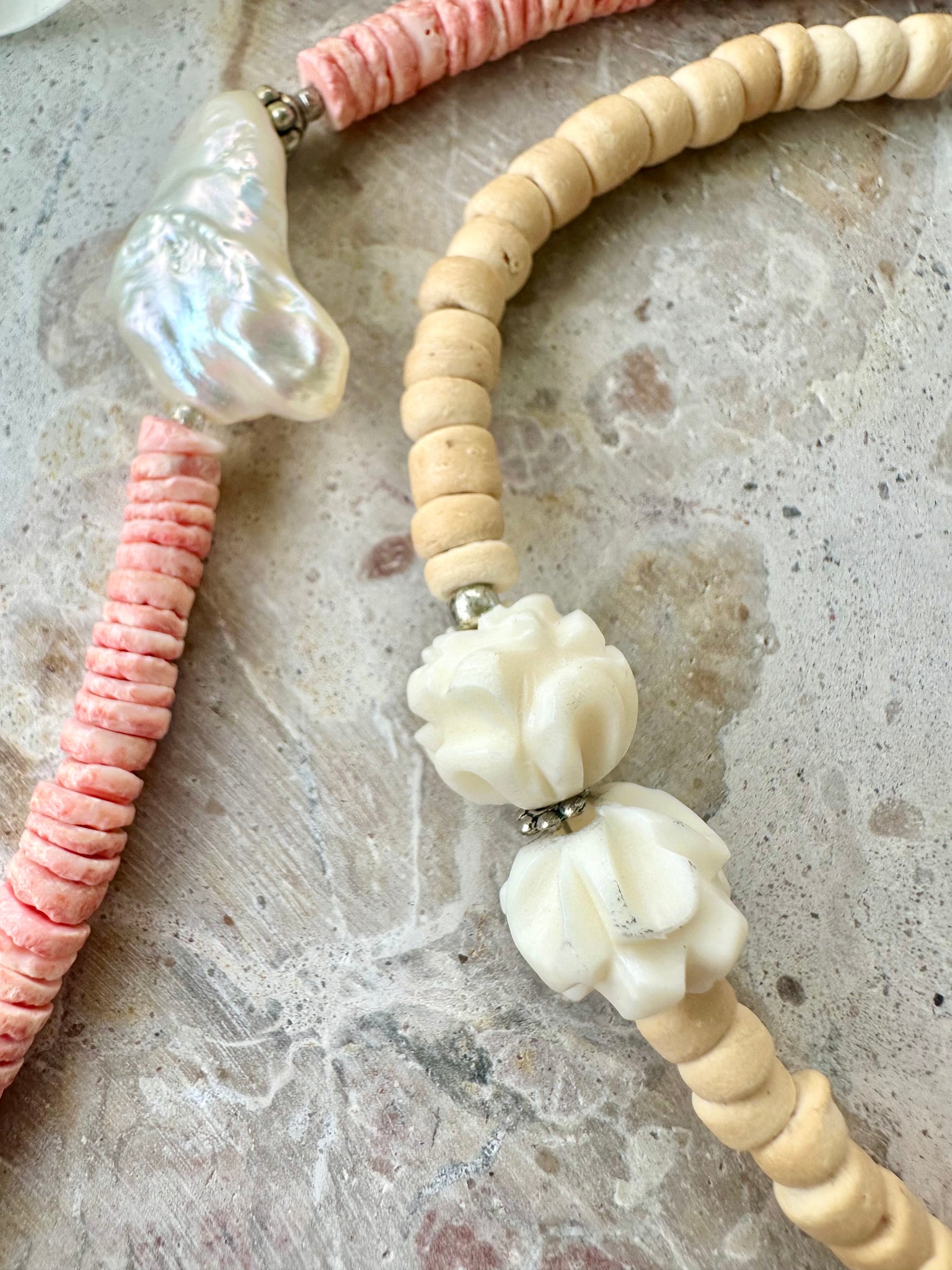 Beach Pukka Shell Beaded Necklace