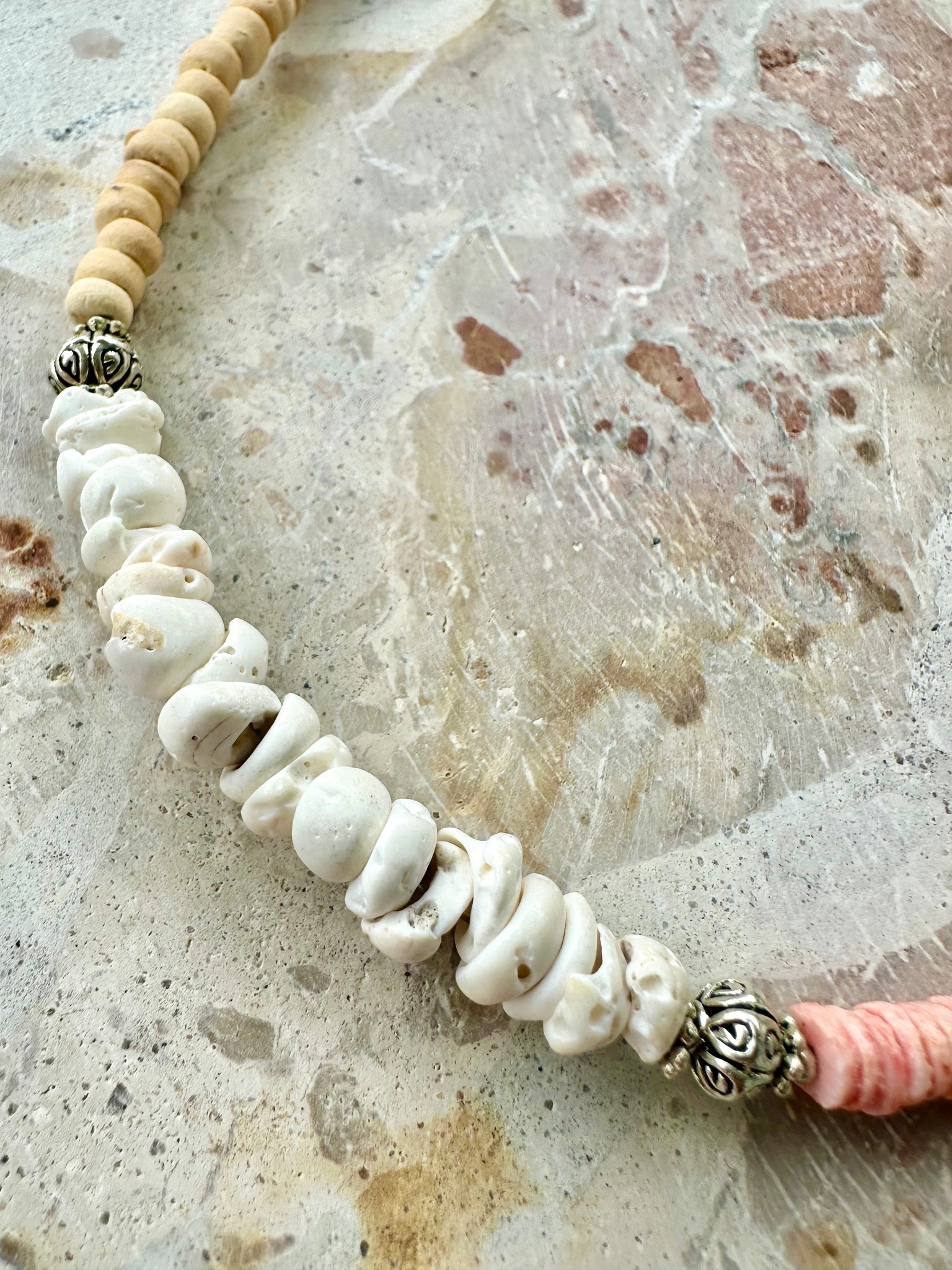 Beach Pukka Shell Beaded Necklace