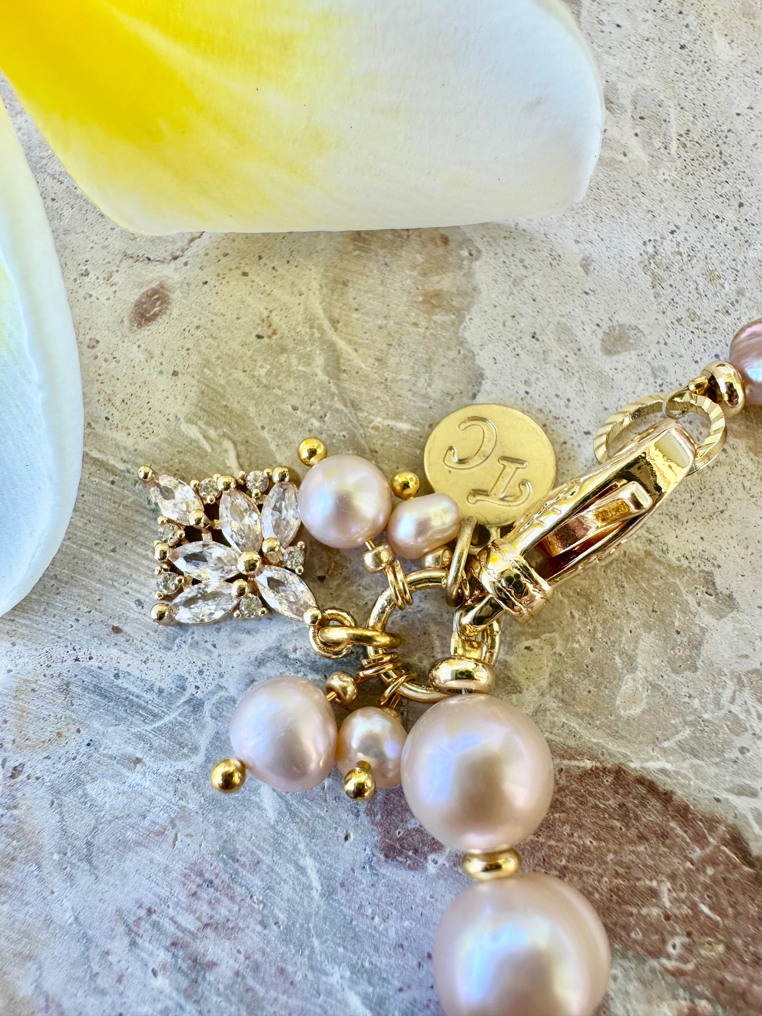 Lux Baroque Pearl Charm Bracelet