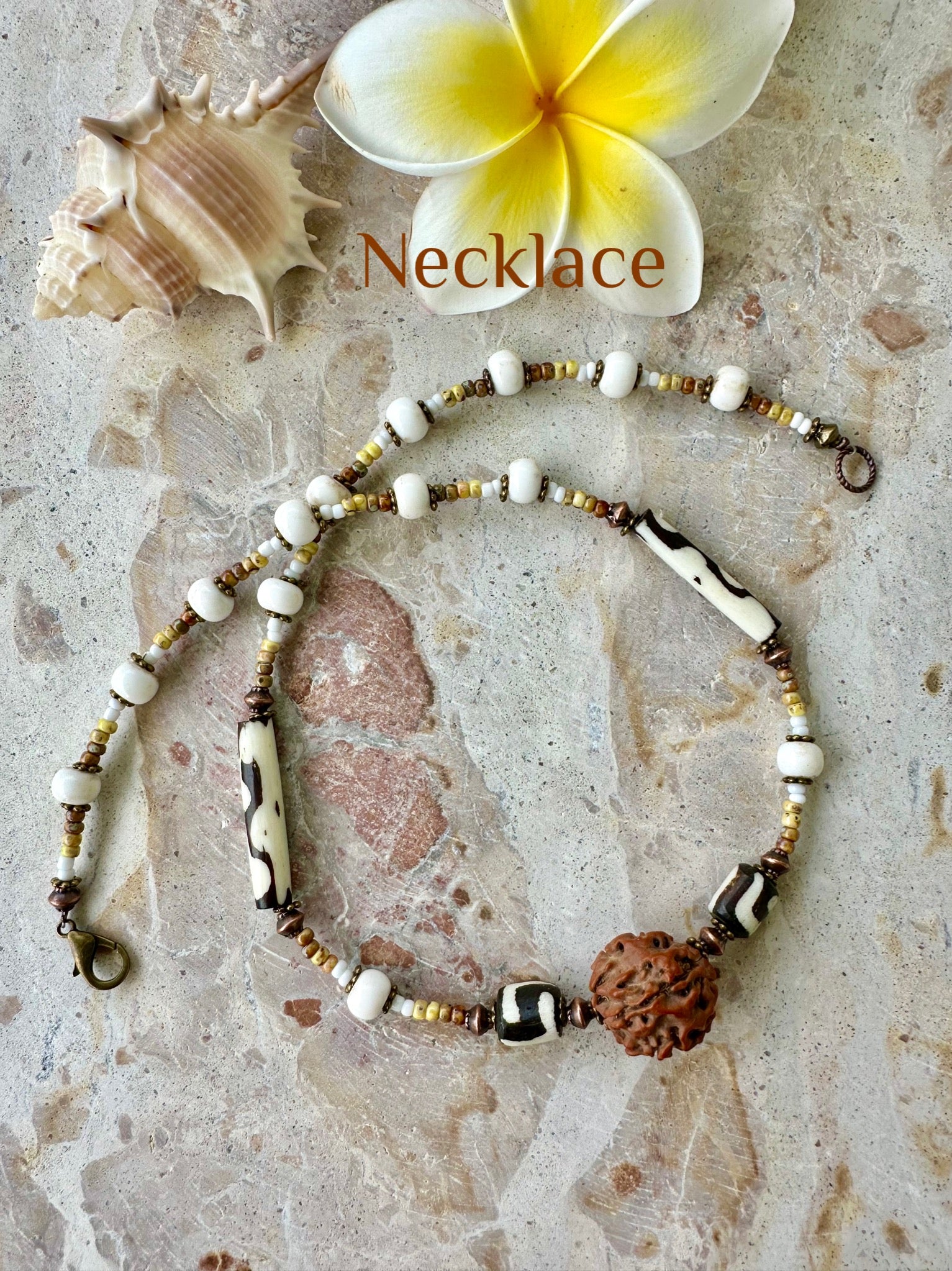 Rudraksha Tribal Seed Bead Necklace