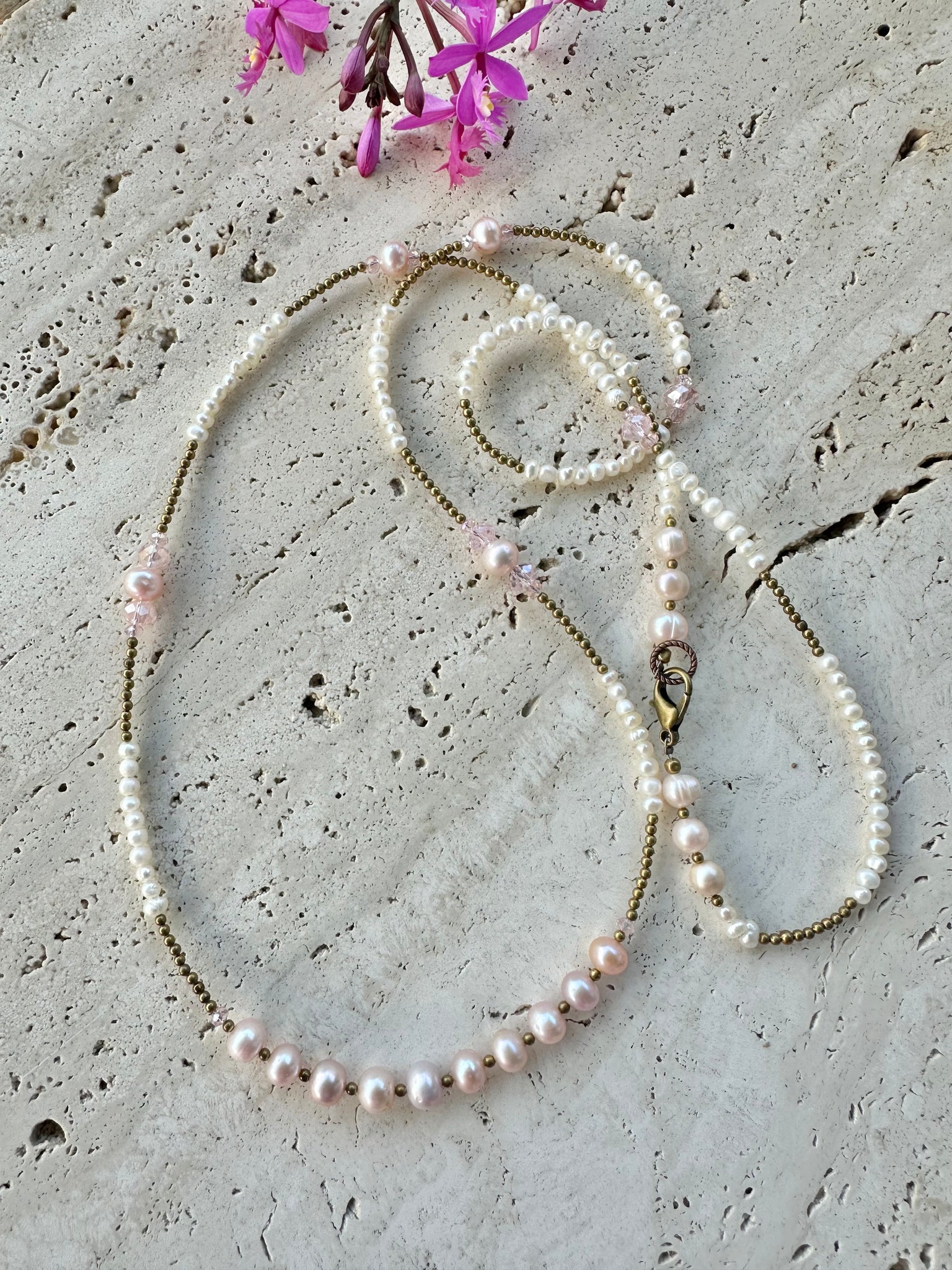 Pearl Crystal Necklace