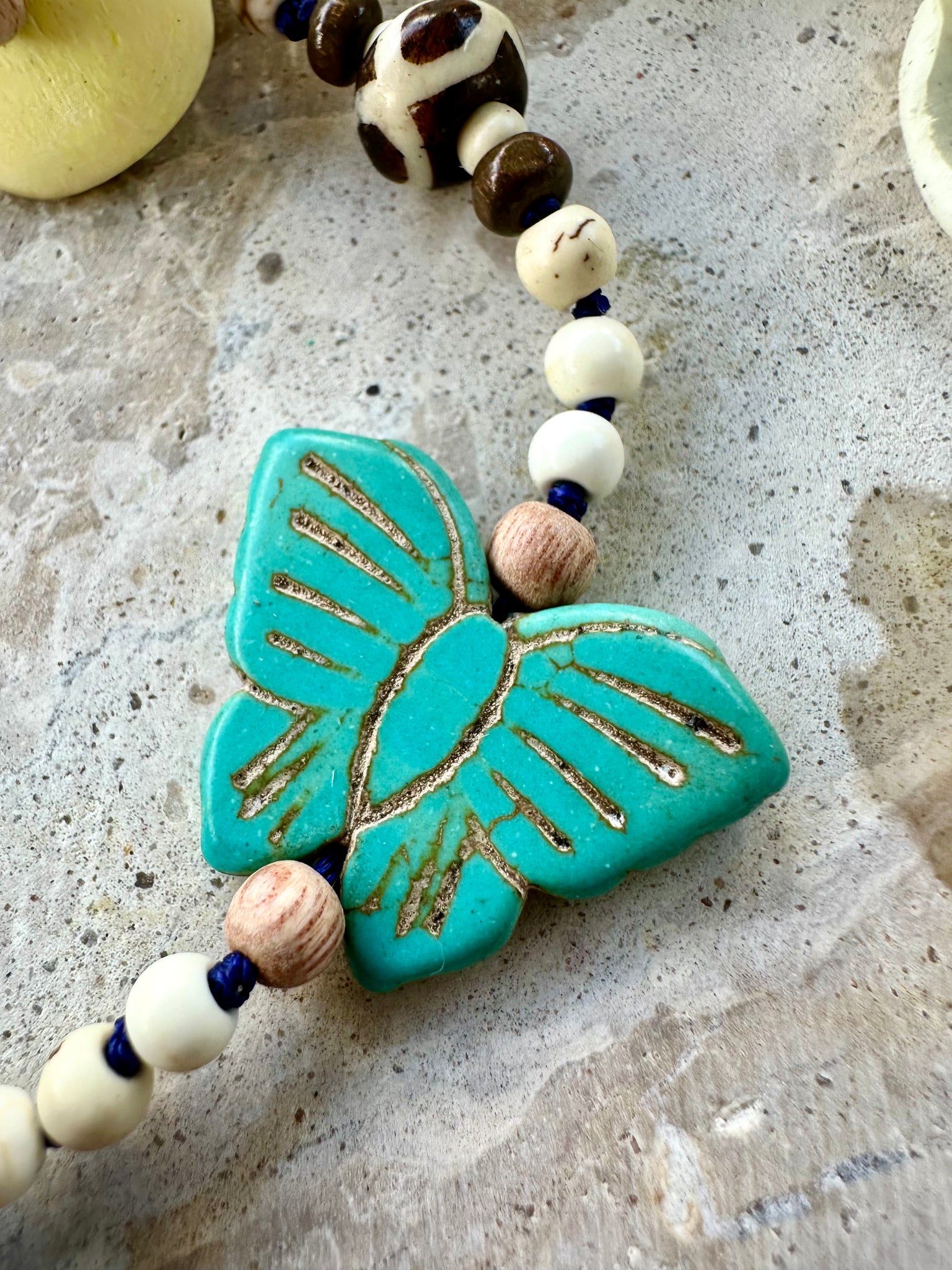 Island Butterfly Charm Boho Bracelet