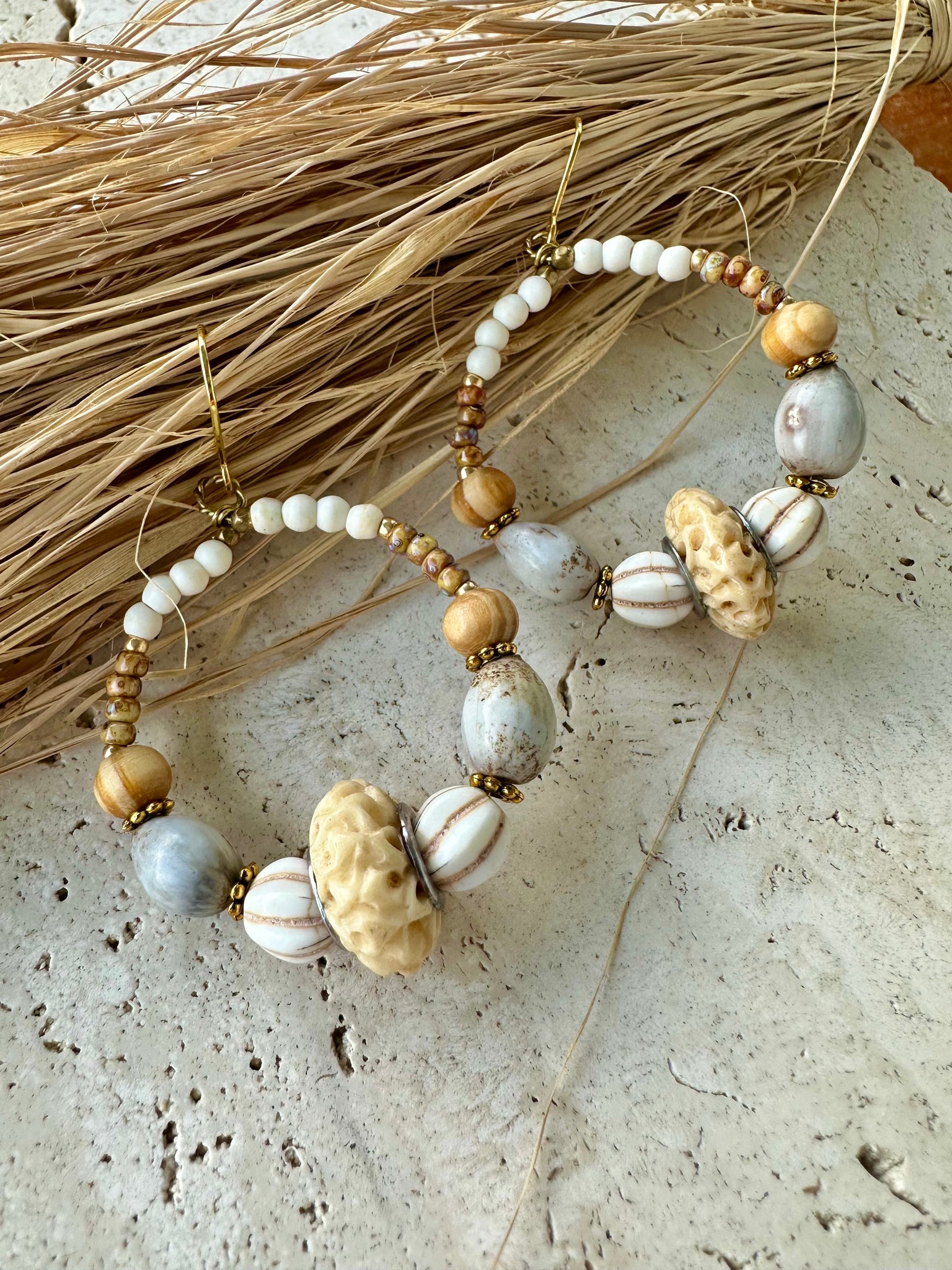 Beach Shell Boho Earrings