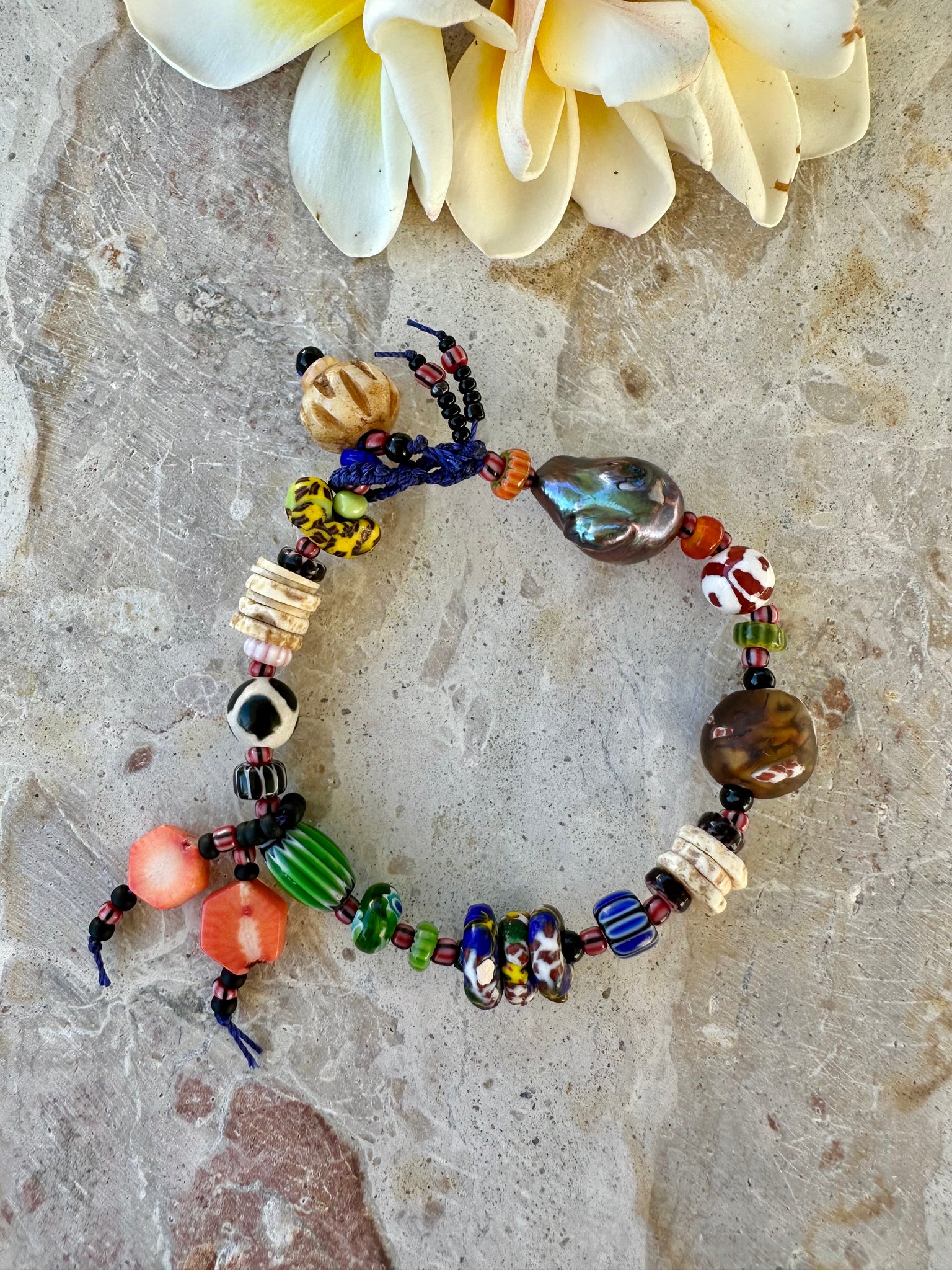 Bohemian Beaded Beach Bracelet