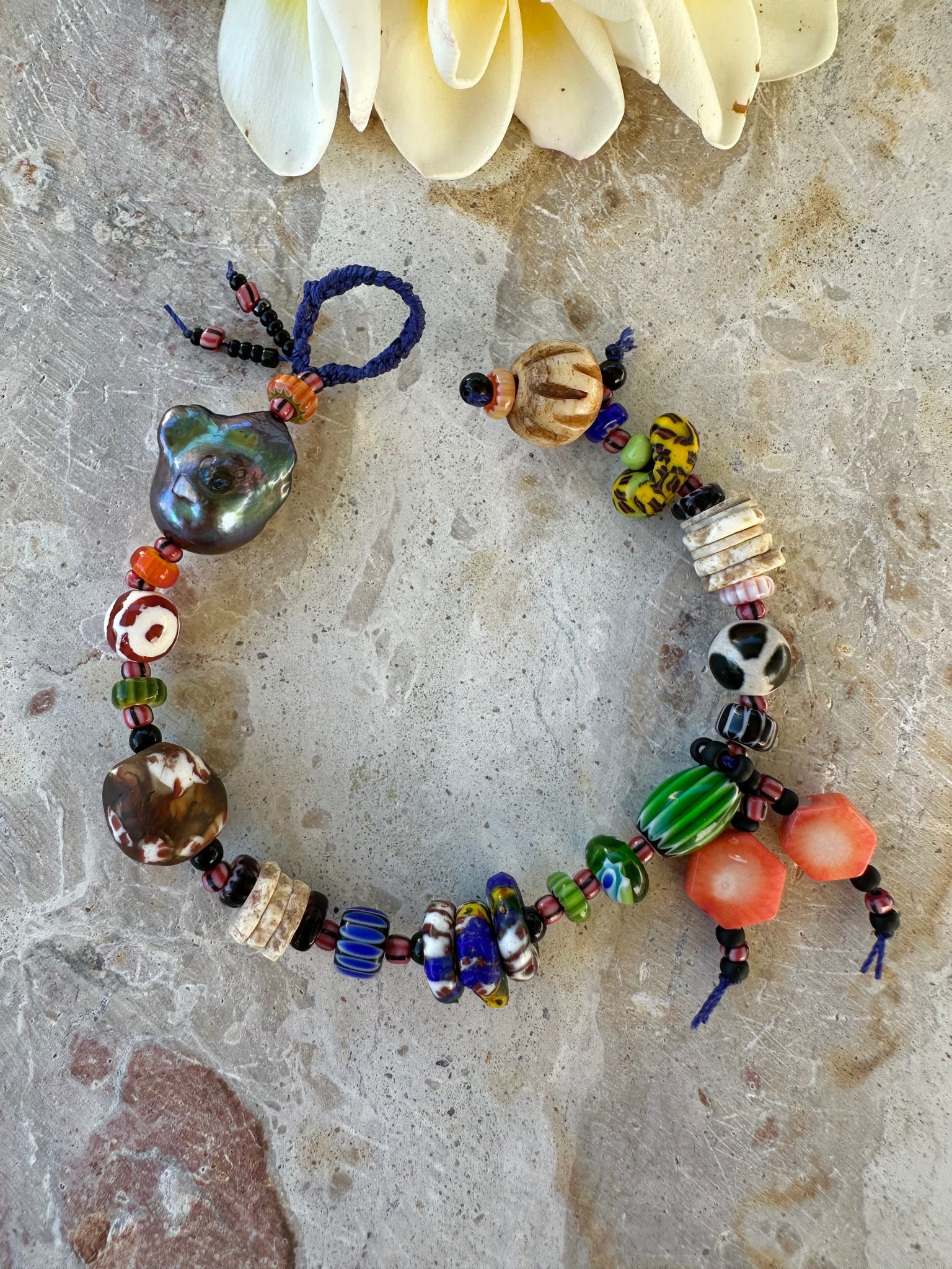 Bohemian Beaded Beach Bracelet