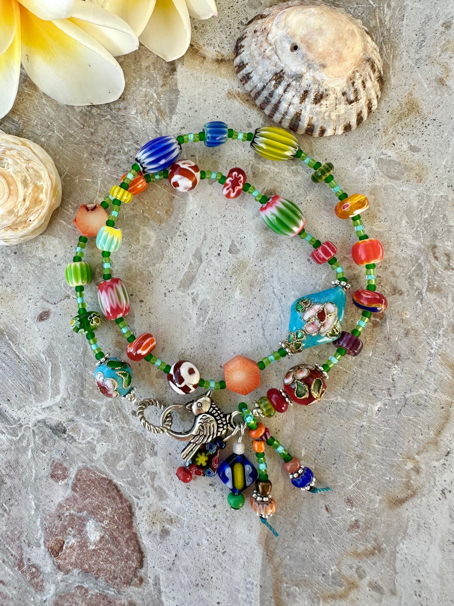 Boho African Glass Bracelet