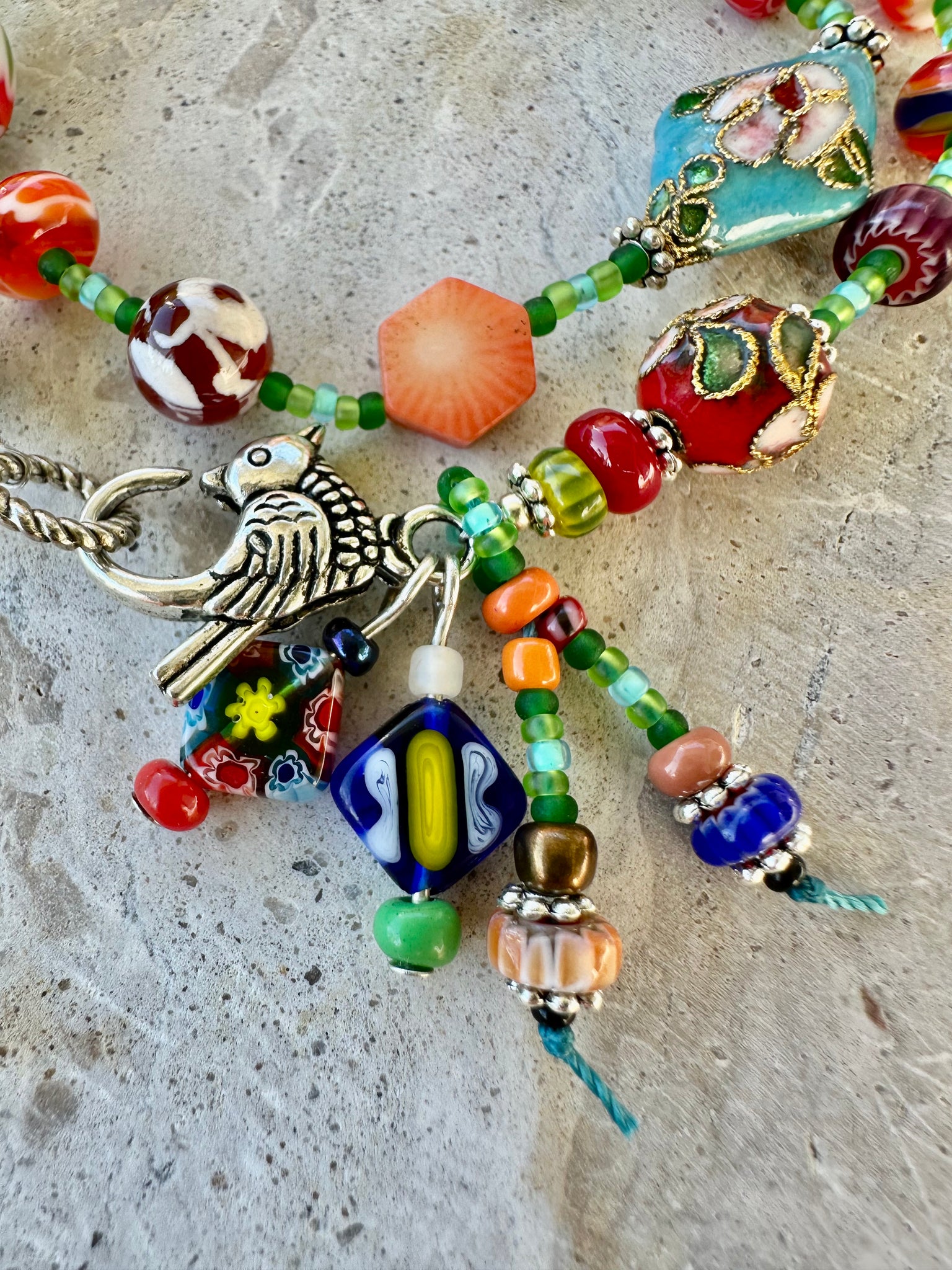 Boho African Glass Bracelet