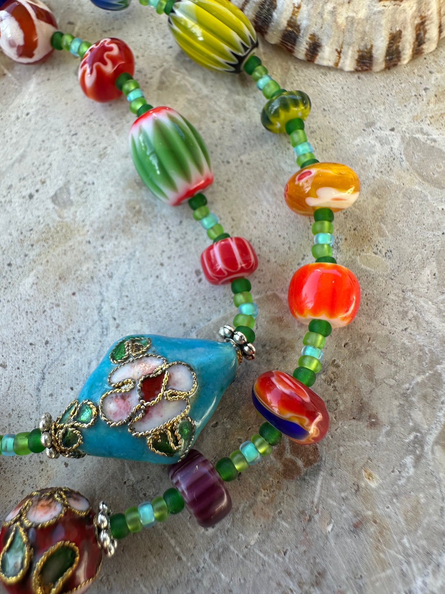 Boho African Glass Bracelet