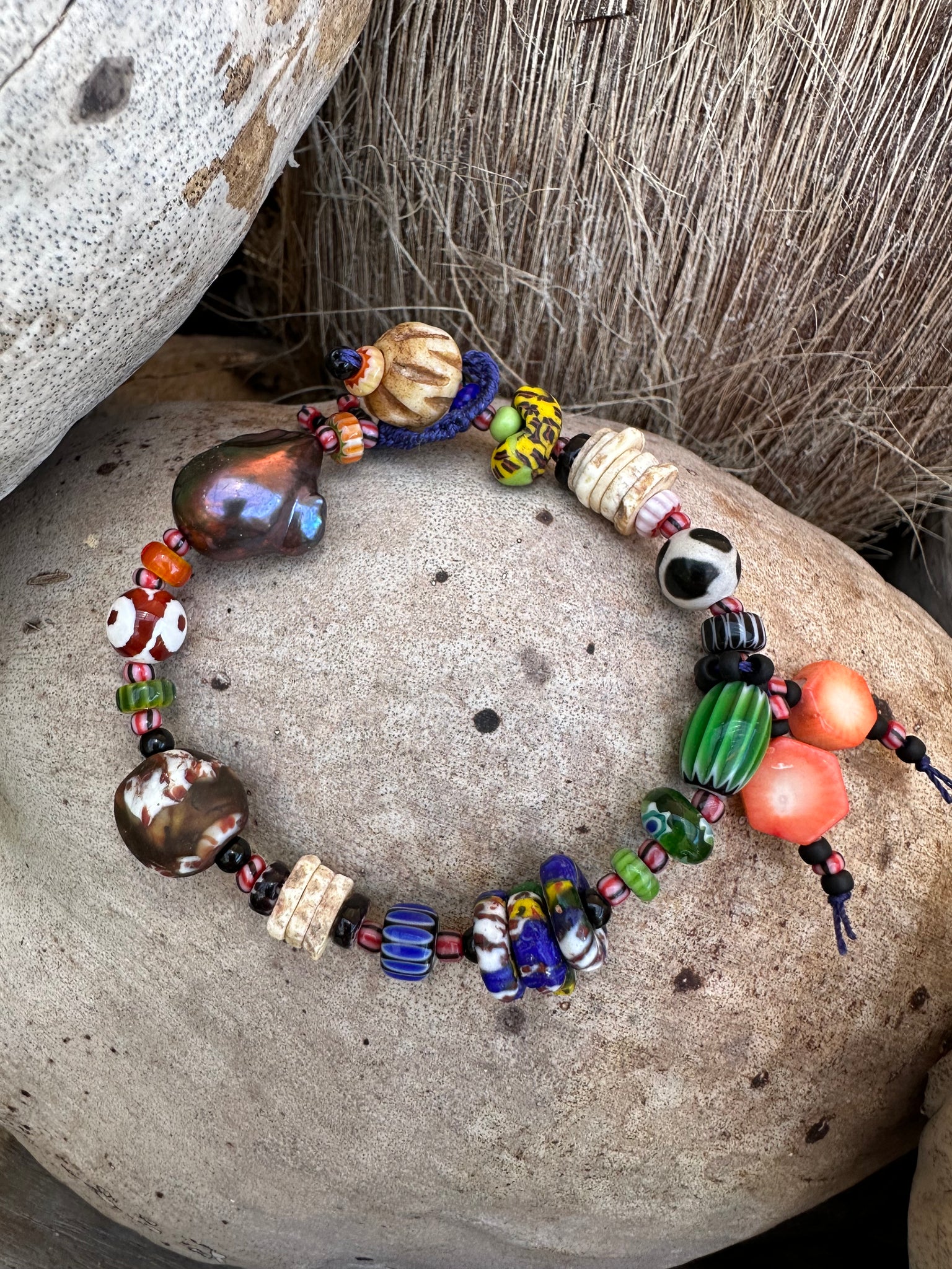 Bohemian Beaded Beach Bracelet