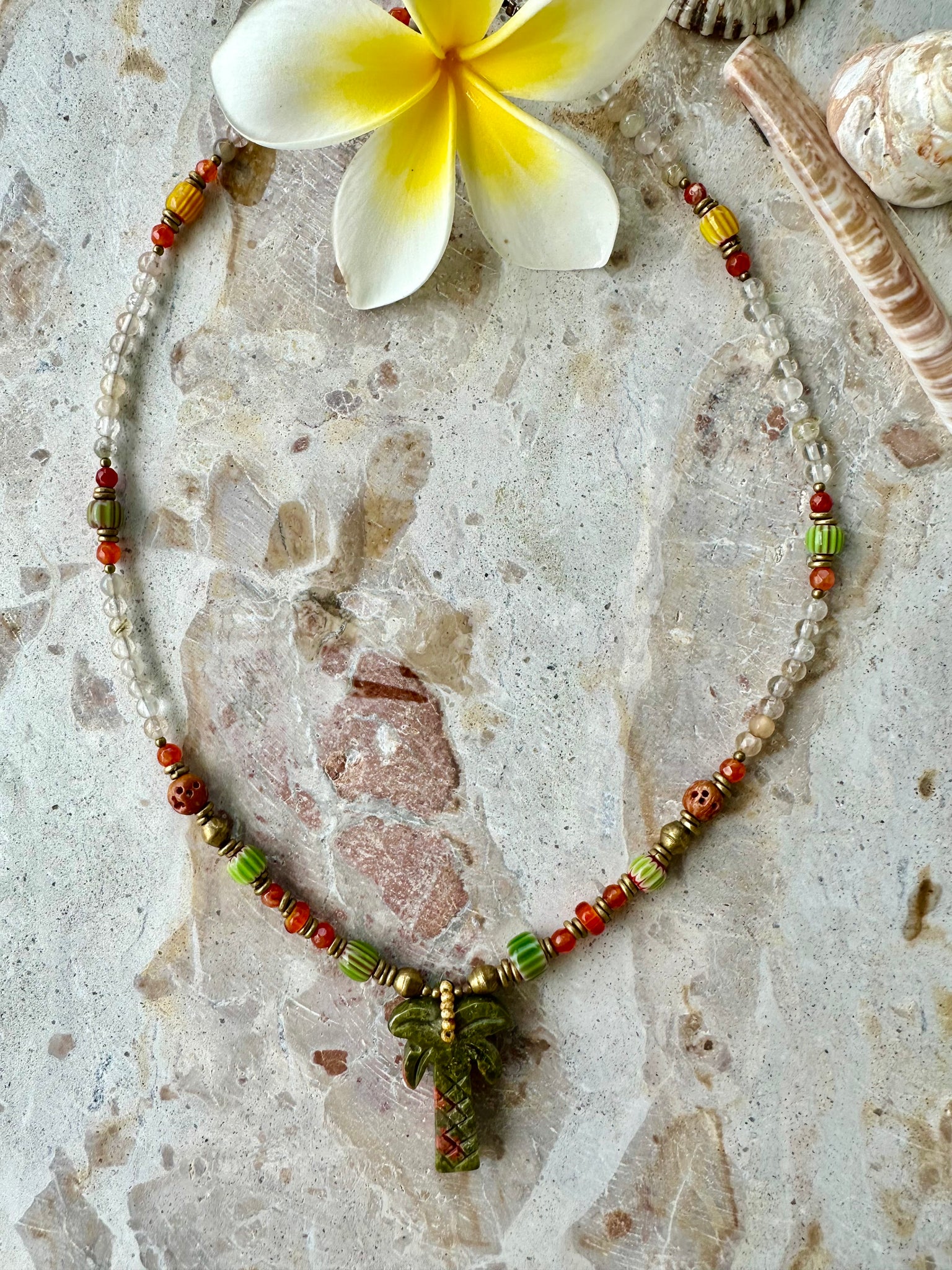 Palm Tree Love Necklace