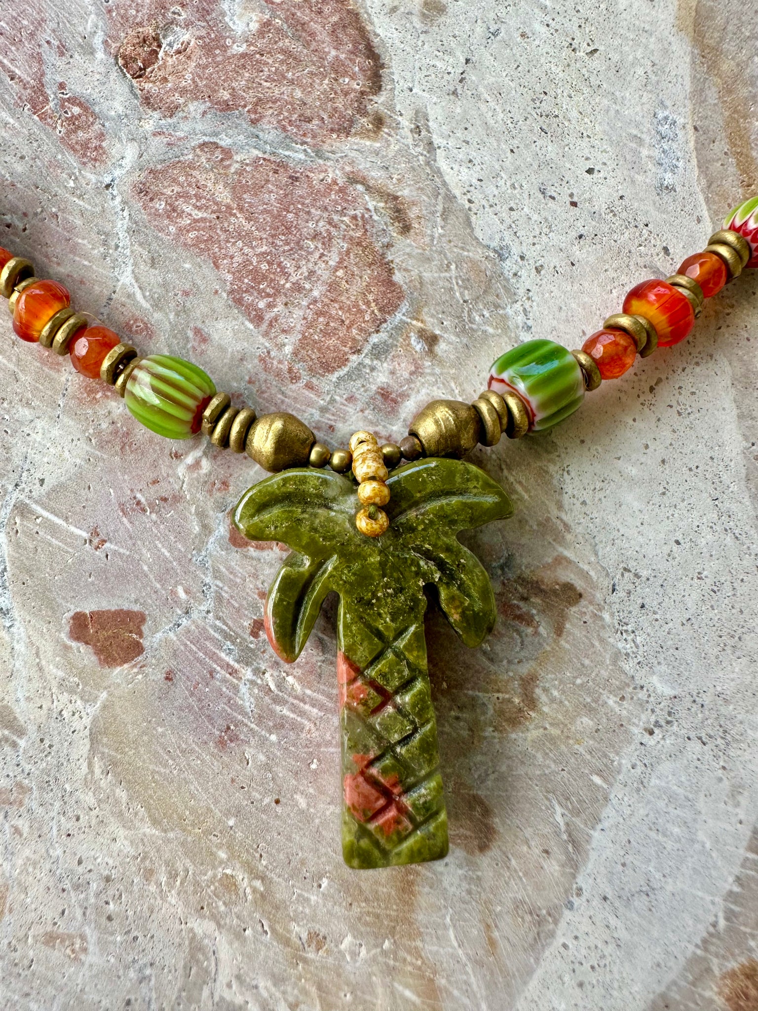 Palm Tree Love Necklace