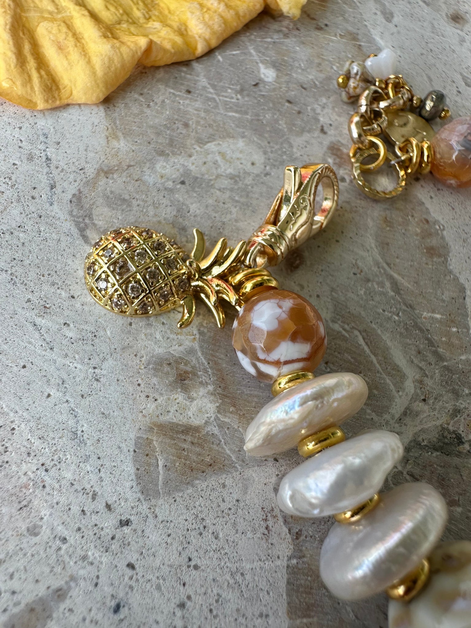 Sunshine Moon Freshwater Pearl Bracelet