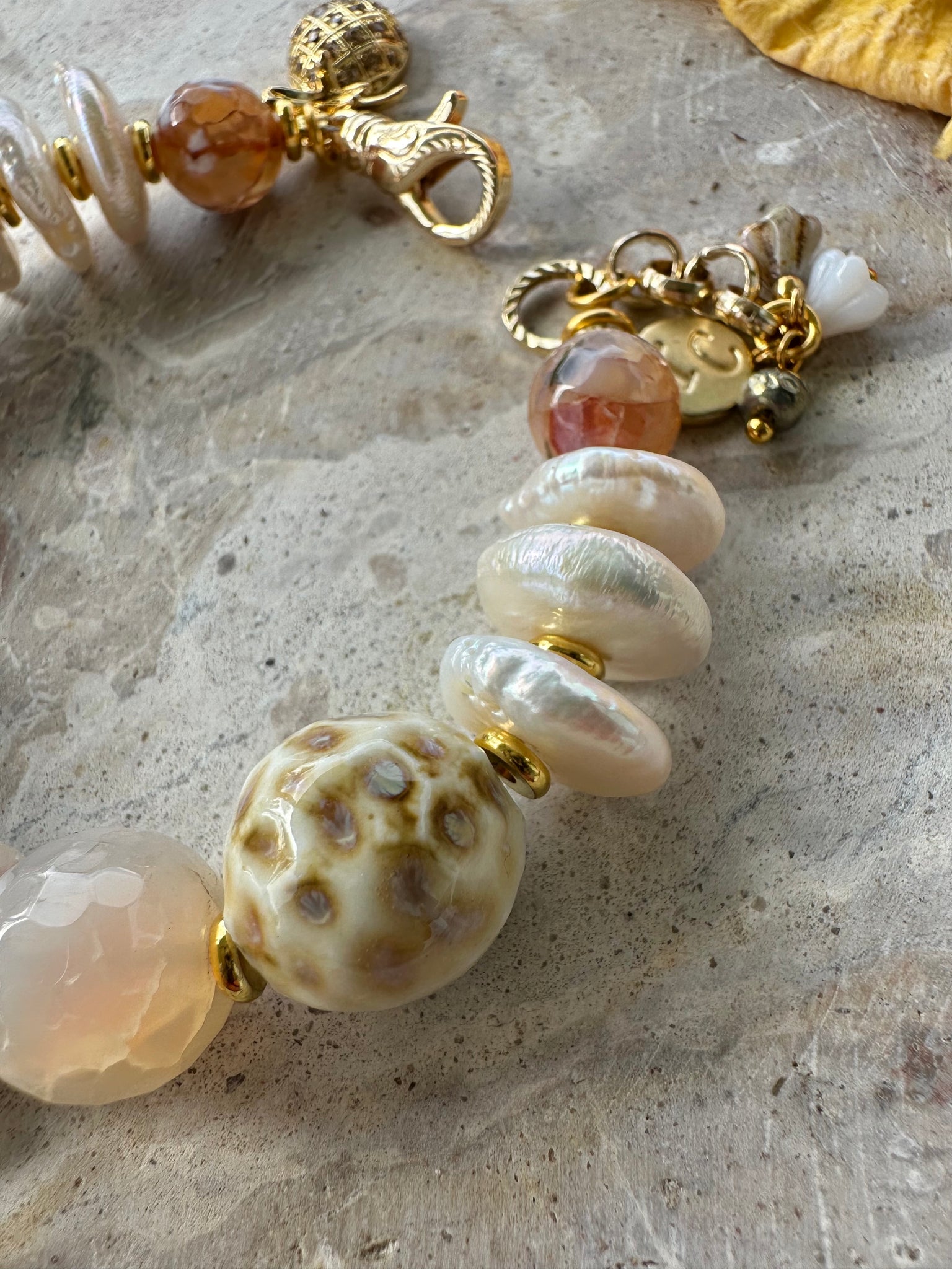Sunshine Moon Freshwater Pearl Bracelet