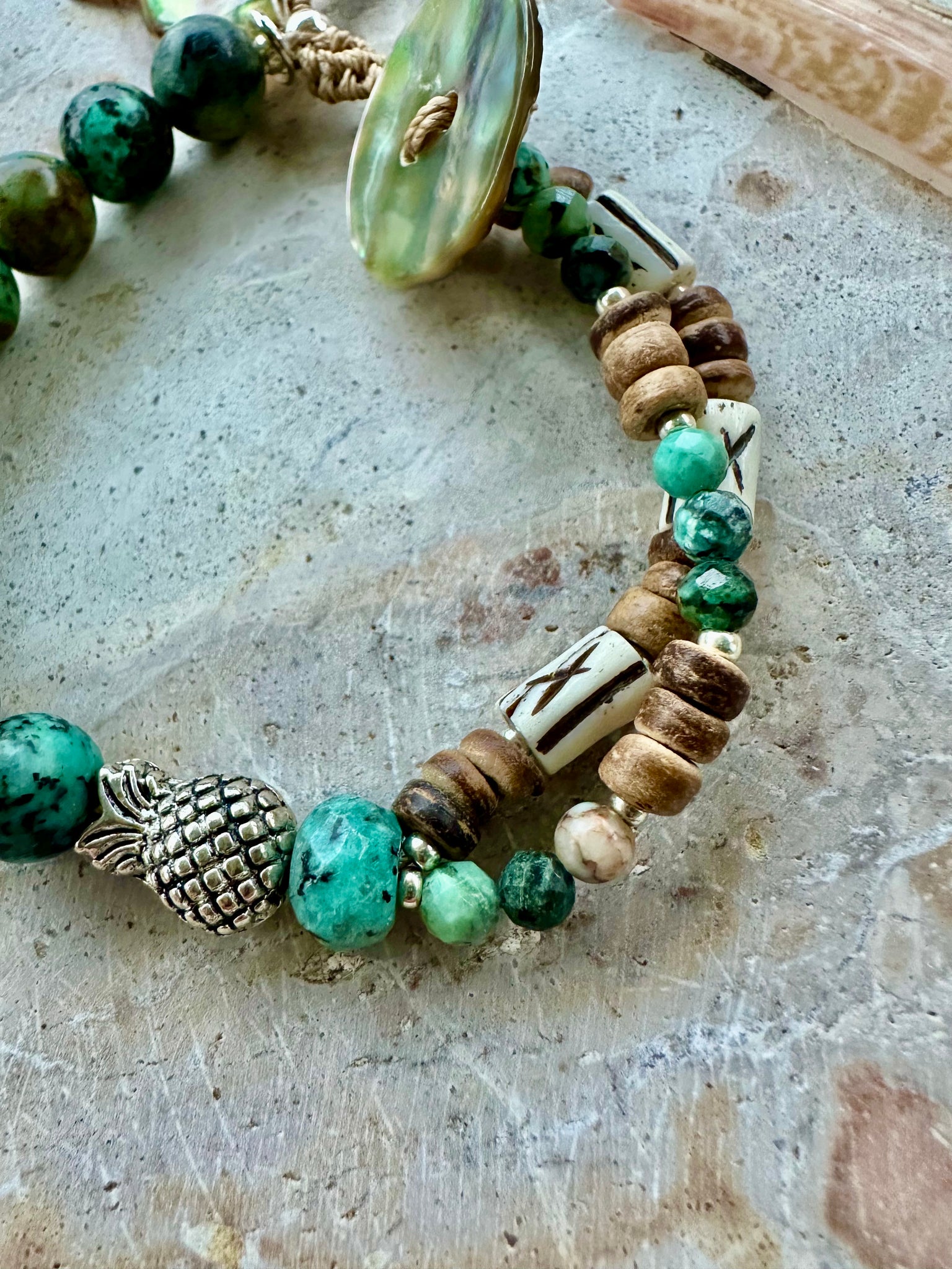 Boho Turquoise Palm Bracelet