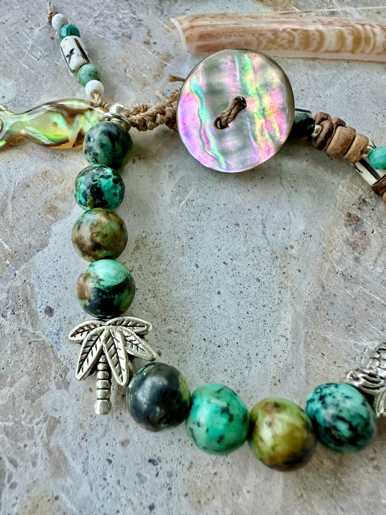 Boho Turquoise Palm Bracelet