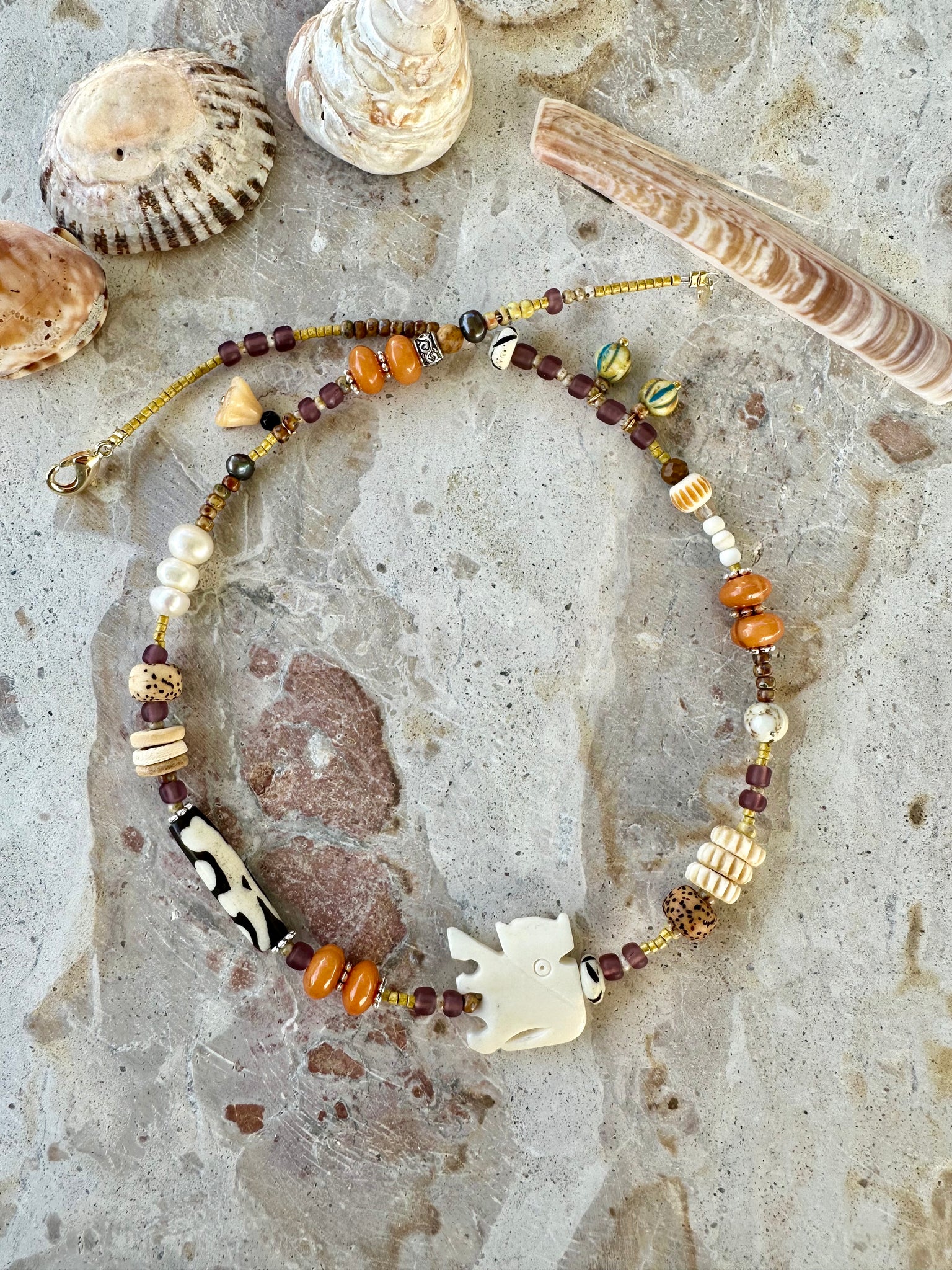 African Bohemian Tribal Necklace