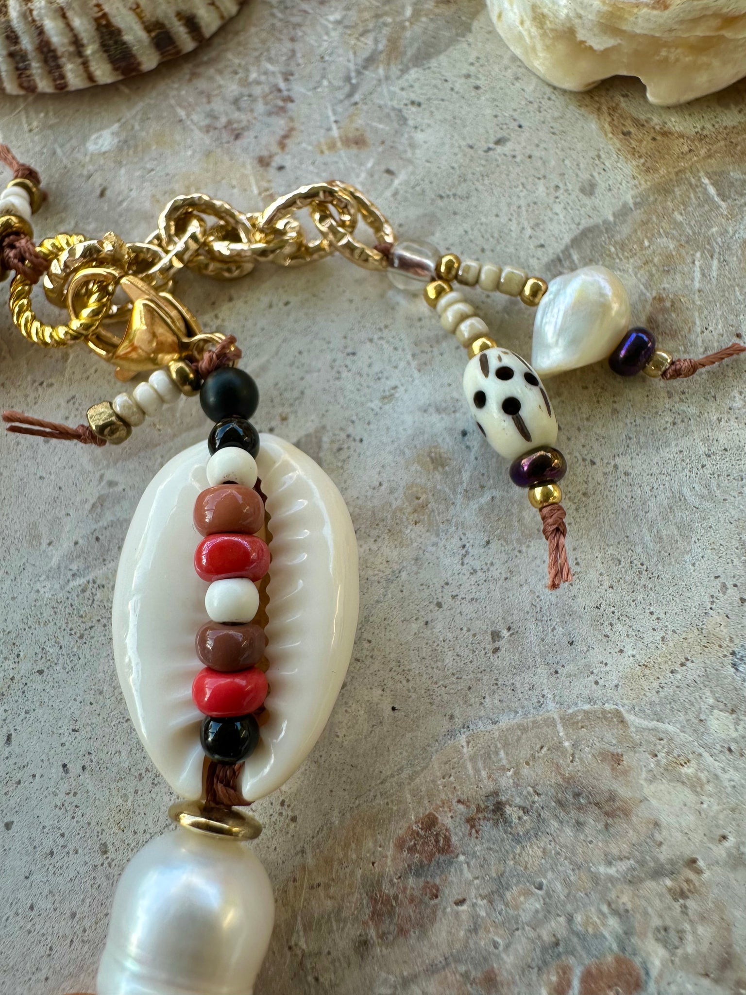 Sunkissed Pearl Shell Bracelet