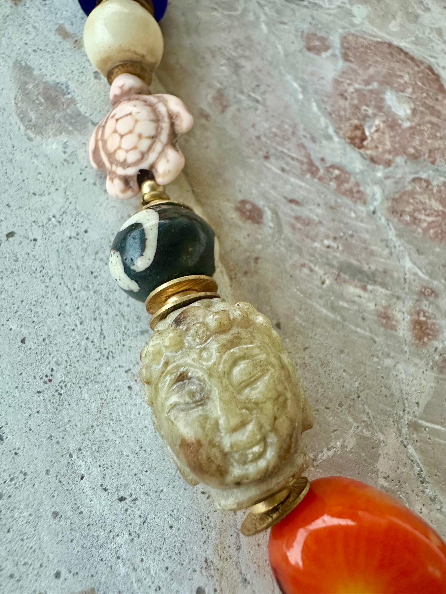 Bohemian Leather Beaded Shell Necklace