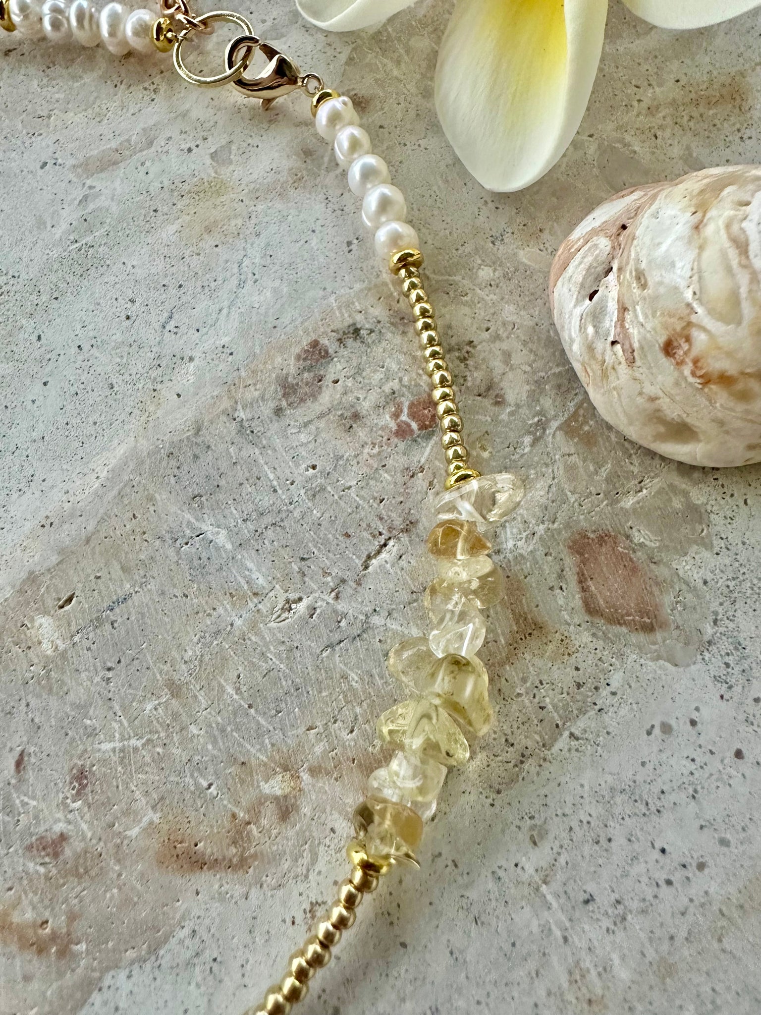 Coastal Bech Pearl Necklace