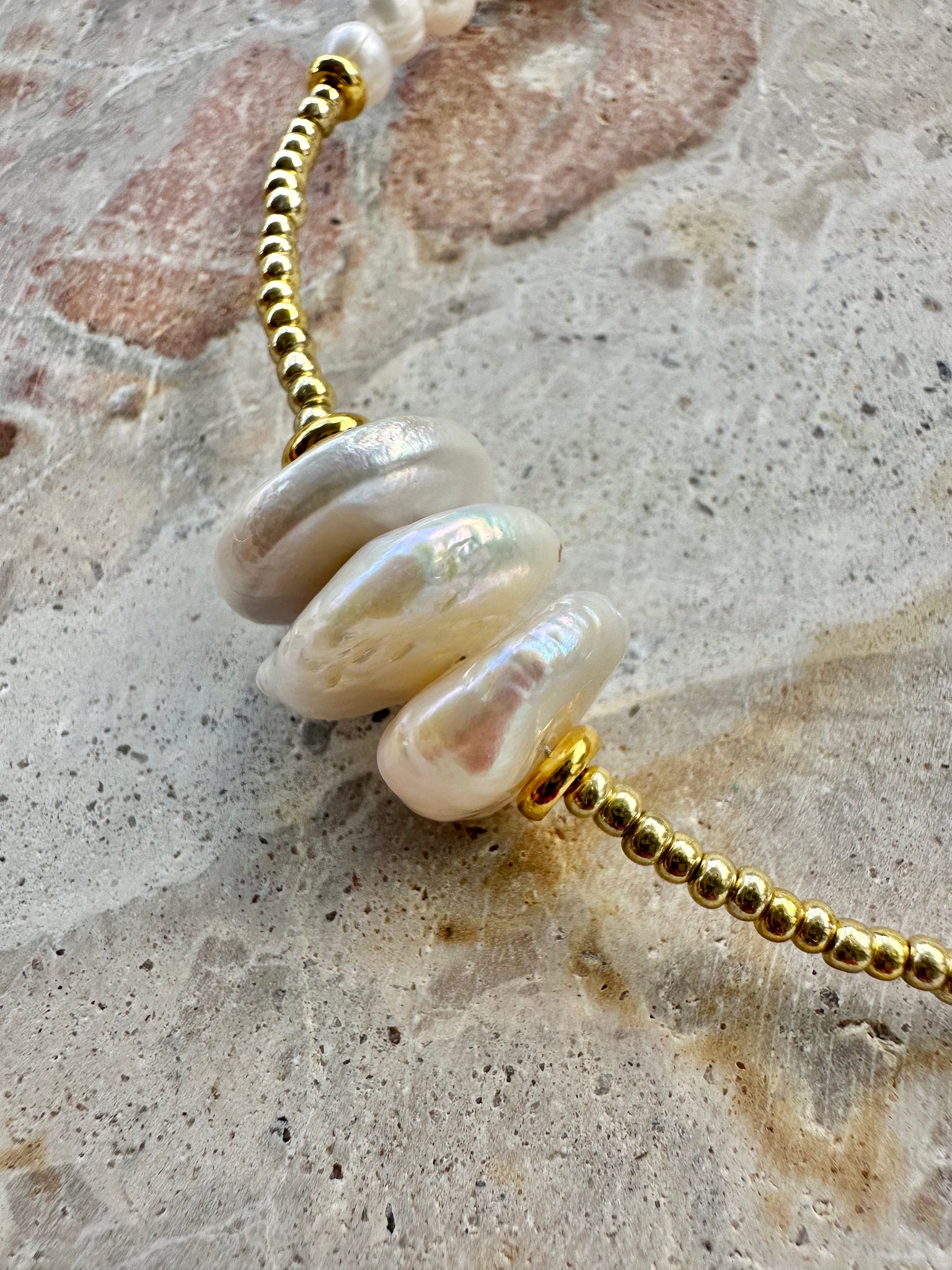 Coastal Bech Pearl Necklace